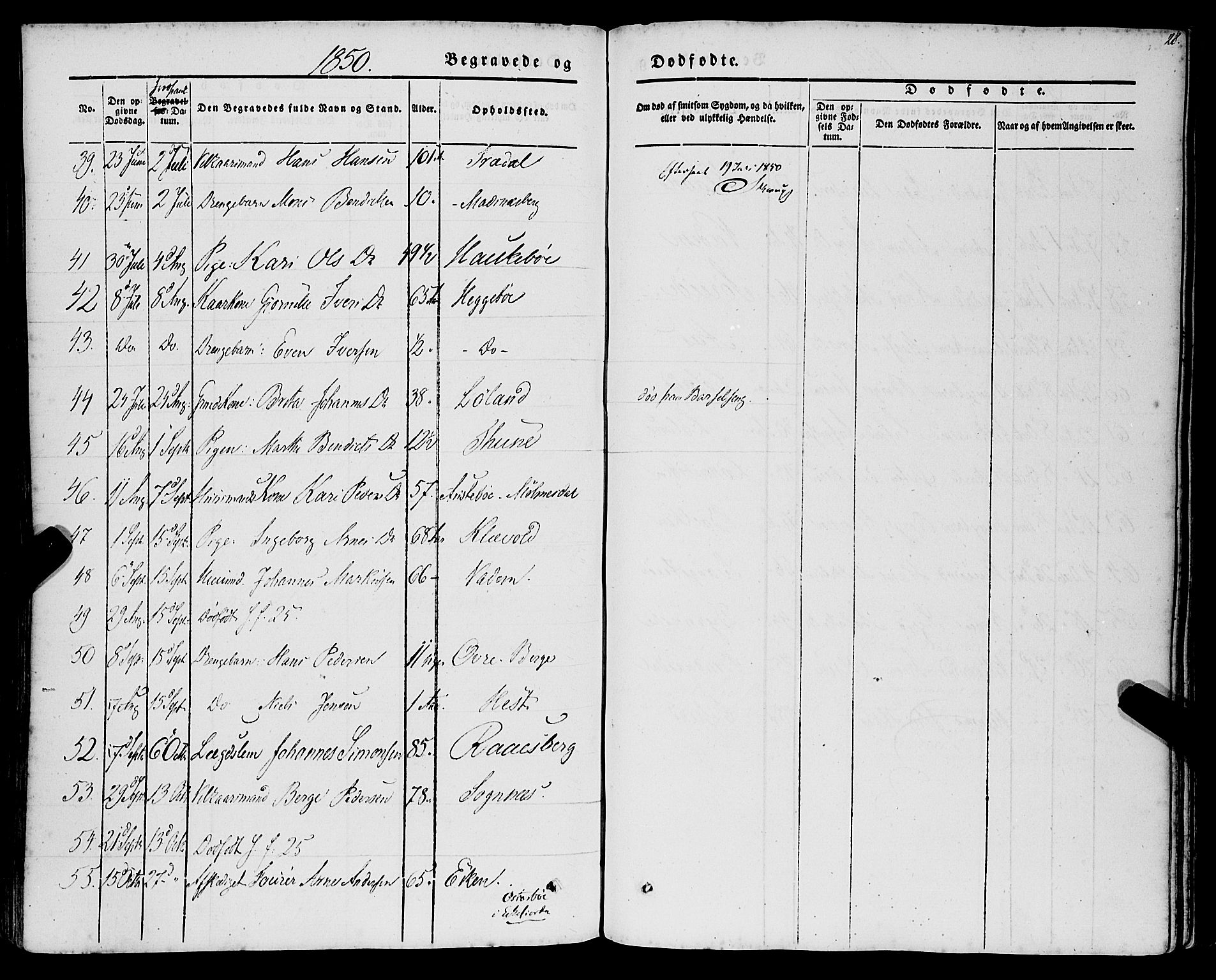 Lavik sokneprestembete, AV/SAB-A-80901: Parish register (official) no. A 3, 1843-1863, p. 28