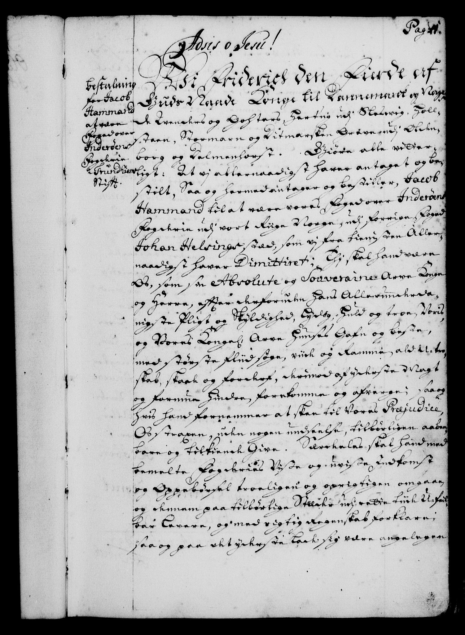 Rentekammeret, Kammerkanselliet, RA/EA-3111/G/Gg/Gge/L0001: Norsk bestallingsprotokoll med register (merket RK 53.25), 1720-1730, p. 1
