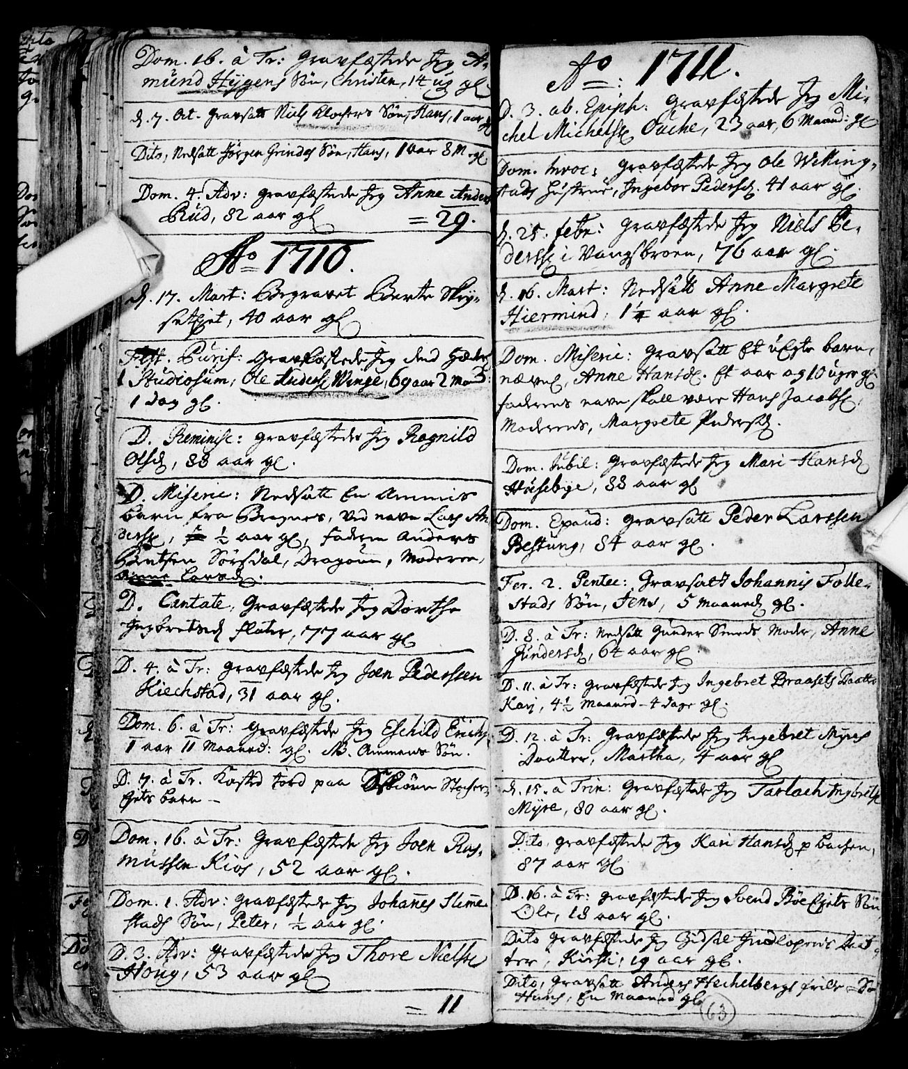 Røyken kirkebøker, SAKO/A-241/F/Fa/L0001: Parish register (official) no. 1, 1701-1730, p. 63