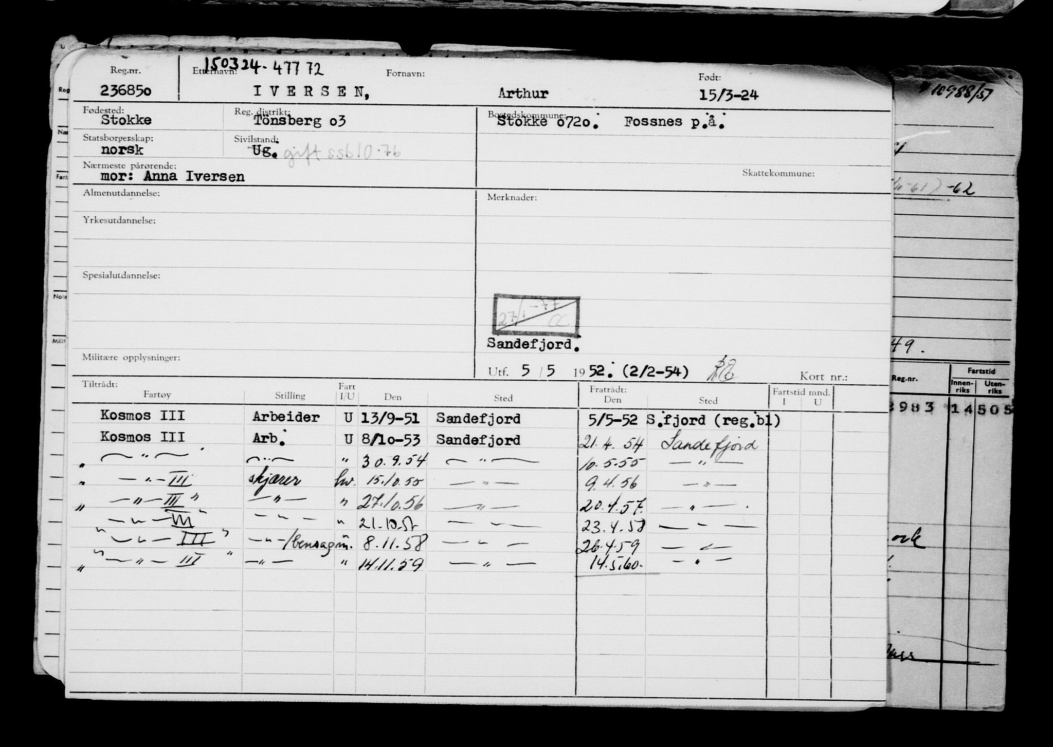 Direktoratet for sjømenn, AV/RA-S-3545/G/Gb/L0229: Hovedkort, 1924, p. 7