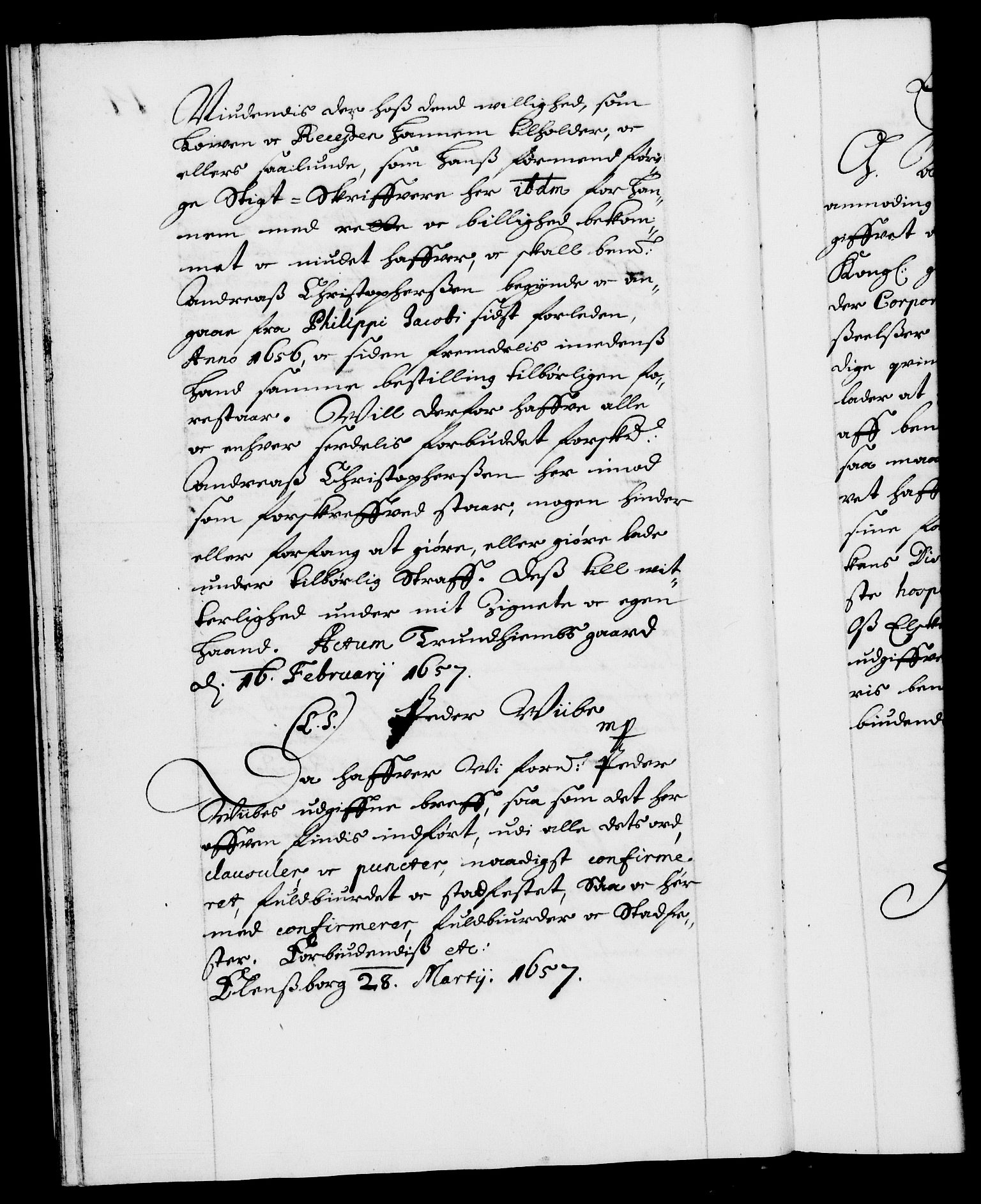 Danske Kanselli 1572-1799, RA/EA-3023/F/Fc/Fca/Fcaa/L0009: Norske registre (mikrofilm), 1657-1660, p. 14b