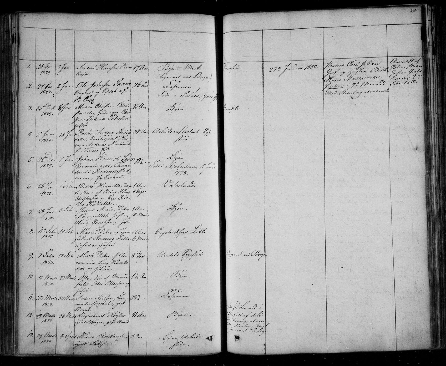 Fredrikstad prestekontor Kirkebøker, AV/SAO-A-11082/F/Fa/L0005: Parish register (official) no. 5, 1835-1856, p. 290