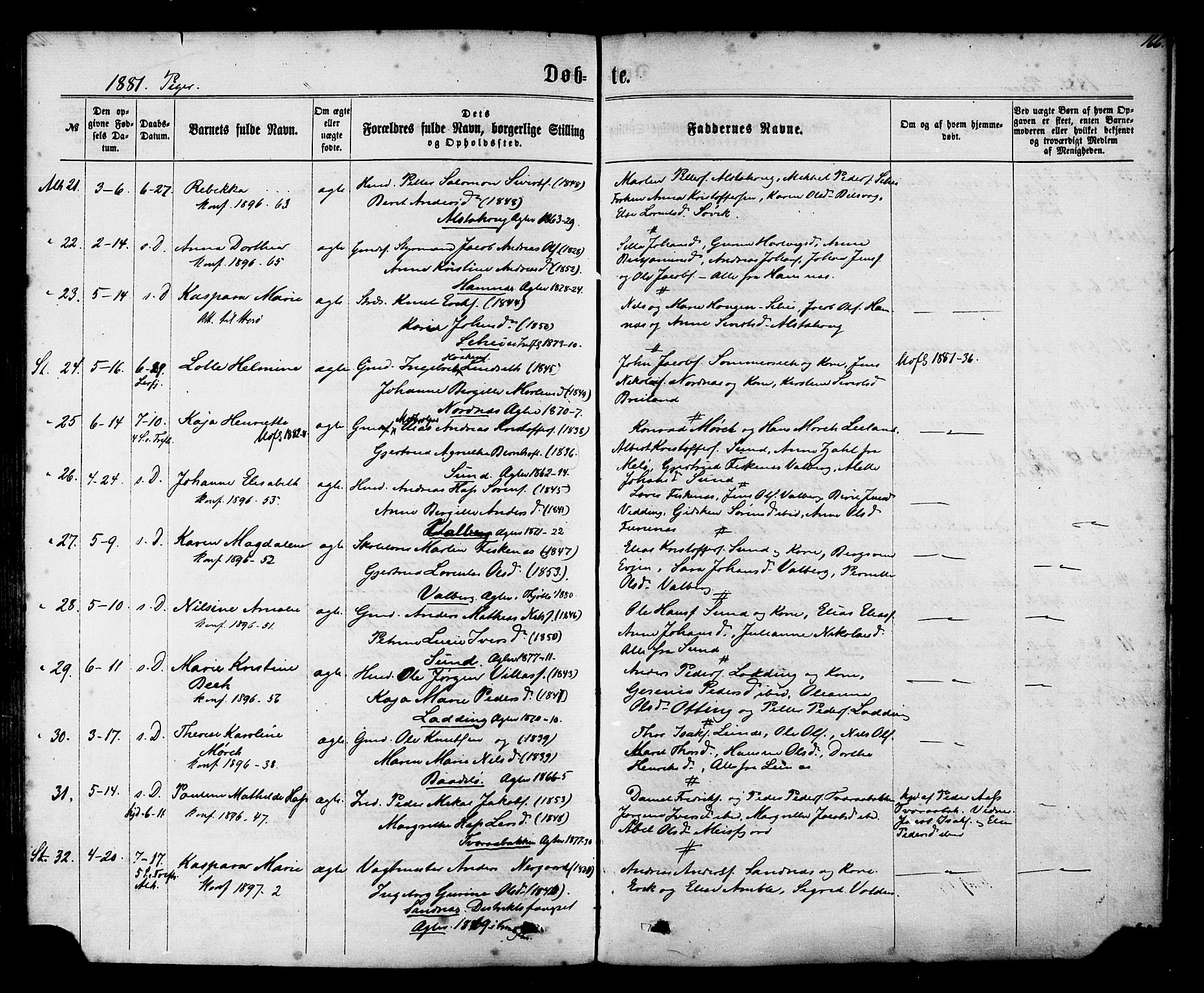 Ministerialprotokoller, klokkerbøker og fødselsregistre - Nordland, AV/SAT-A-1459/830/L0449: Parish register (official) no. 830A13, 1866-1886, p. 166