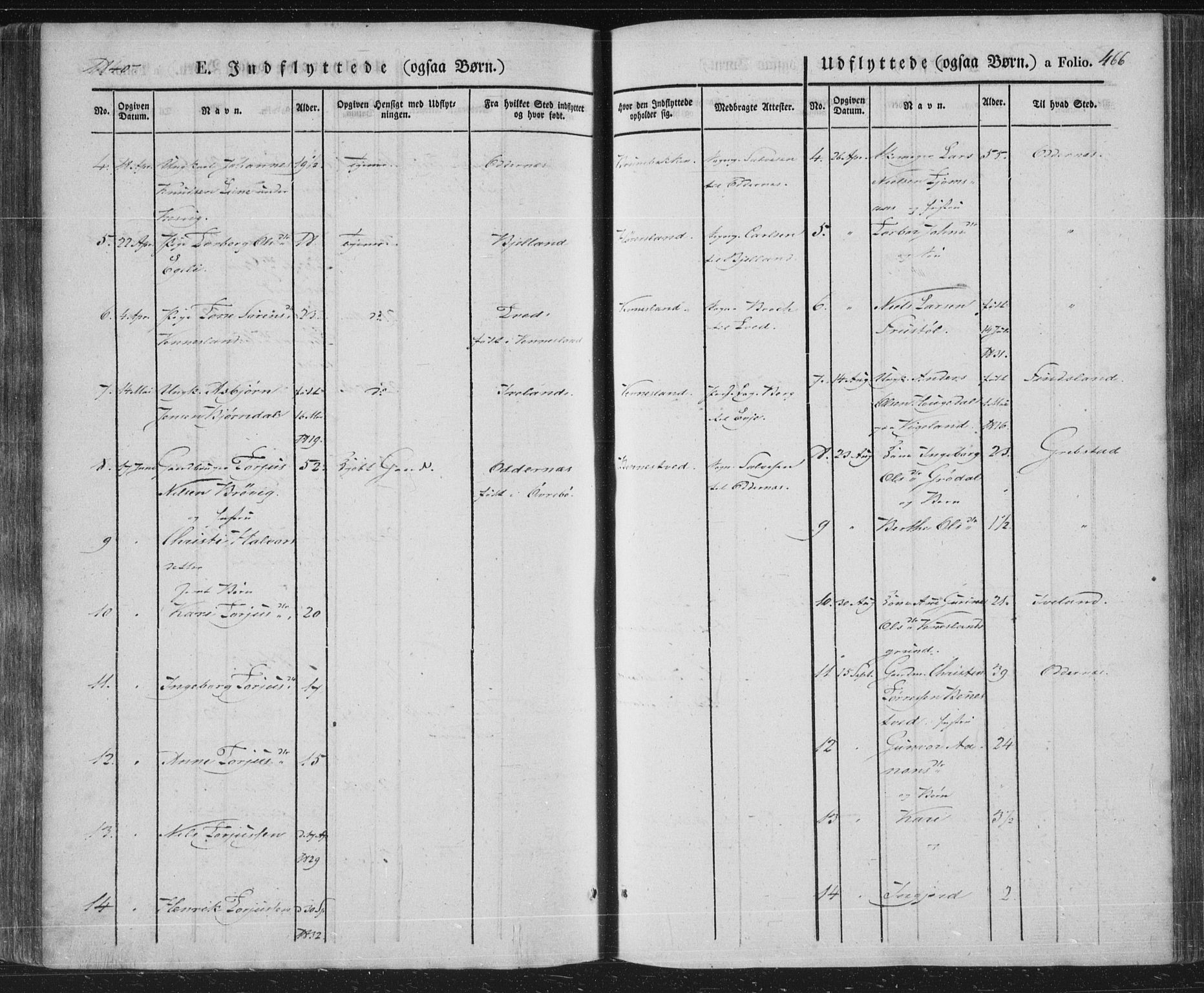 Vennesla sokneprestkontor, SAK/1111-0045/Fa/Fac/L0004: Parish register (official) no. A 4, 1834-1855, p. 466