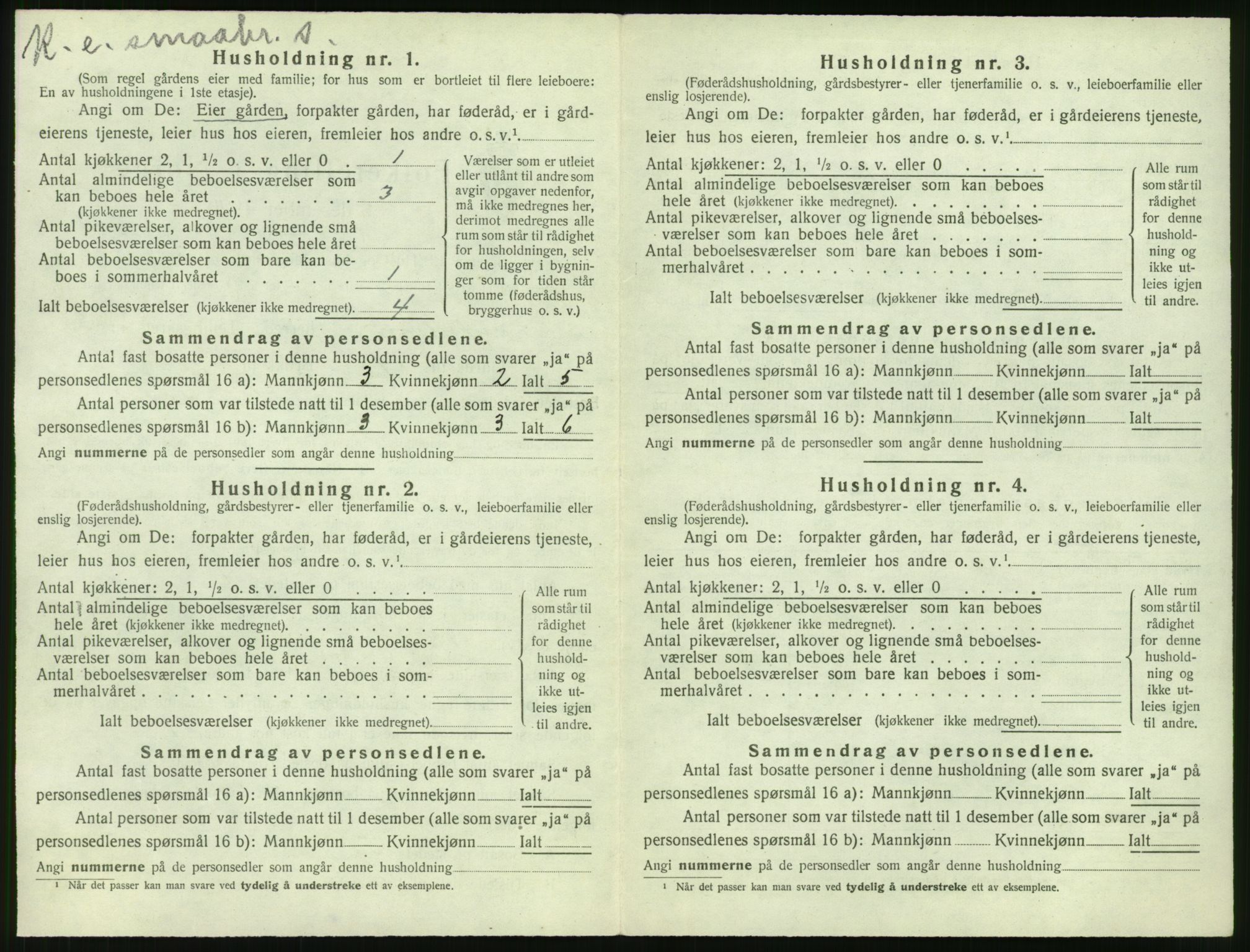 SAT, 1920 census for Sykkylven, 1920, p. 250