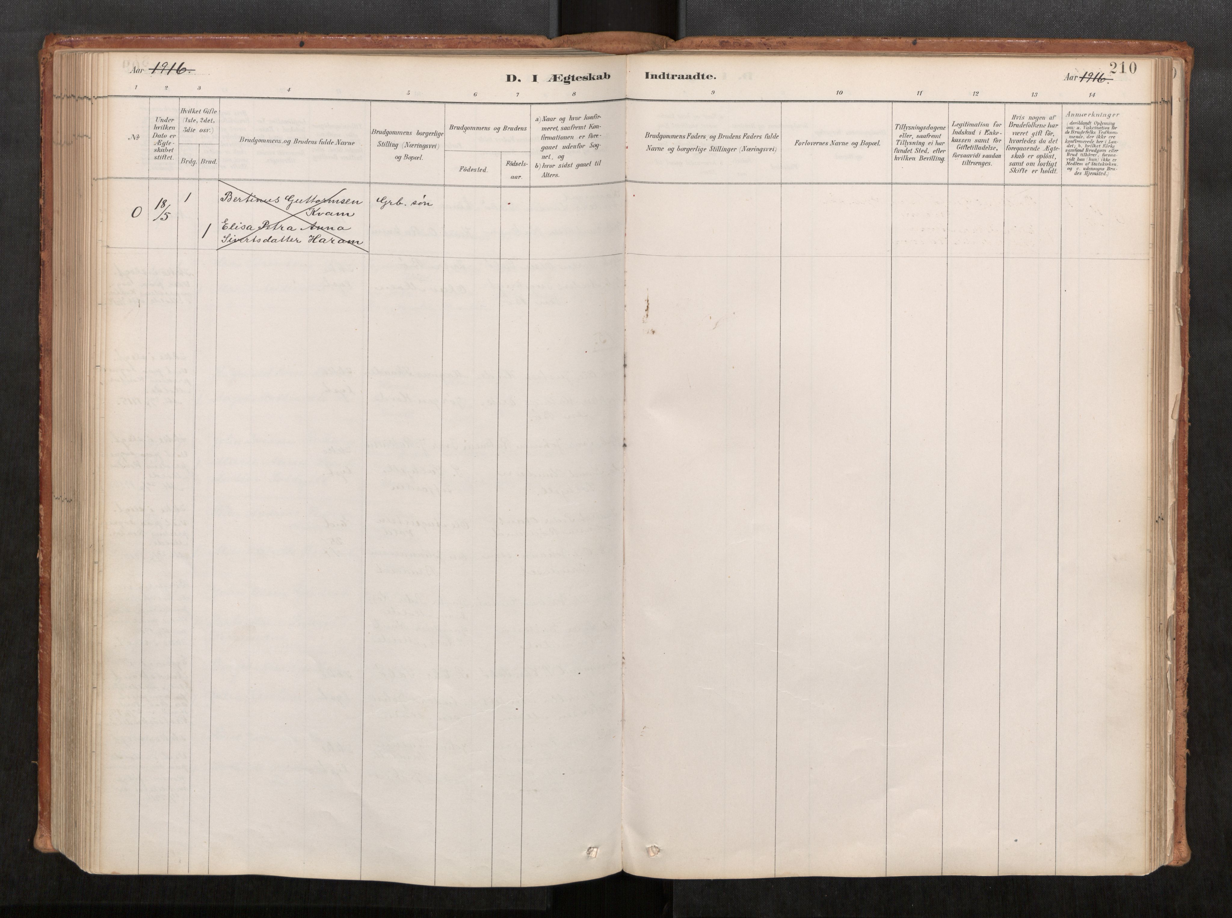 Ministerialprotokoller, klokkerbøker og fødselsregistre - Møre og Romsdal, SAT/A-1454/543/L0568: Parish register (official) no. 543A03, 1885-1915, p. 210