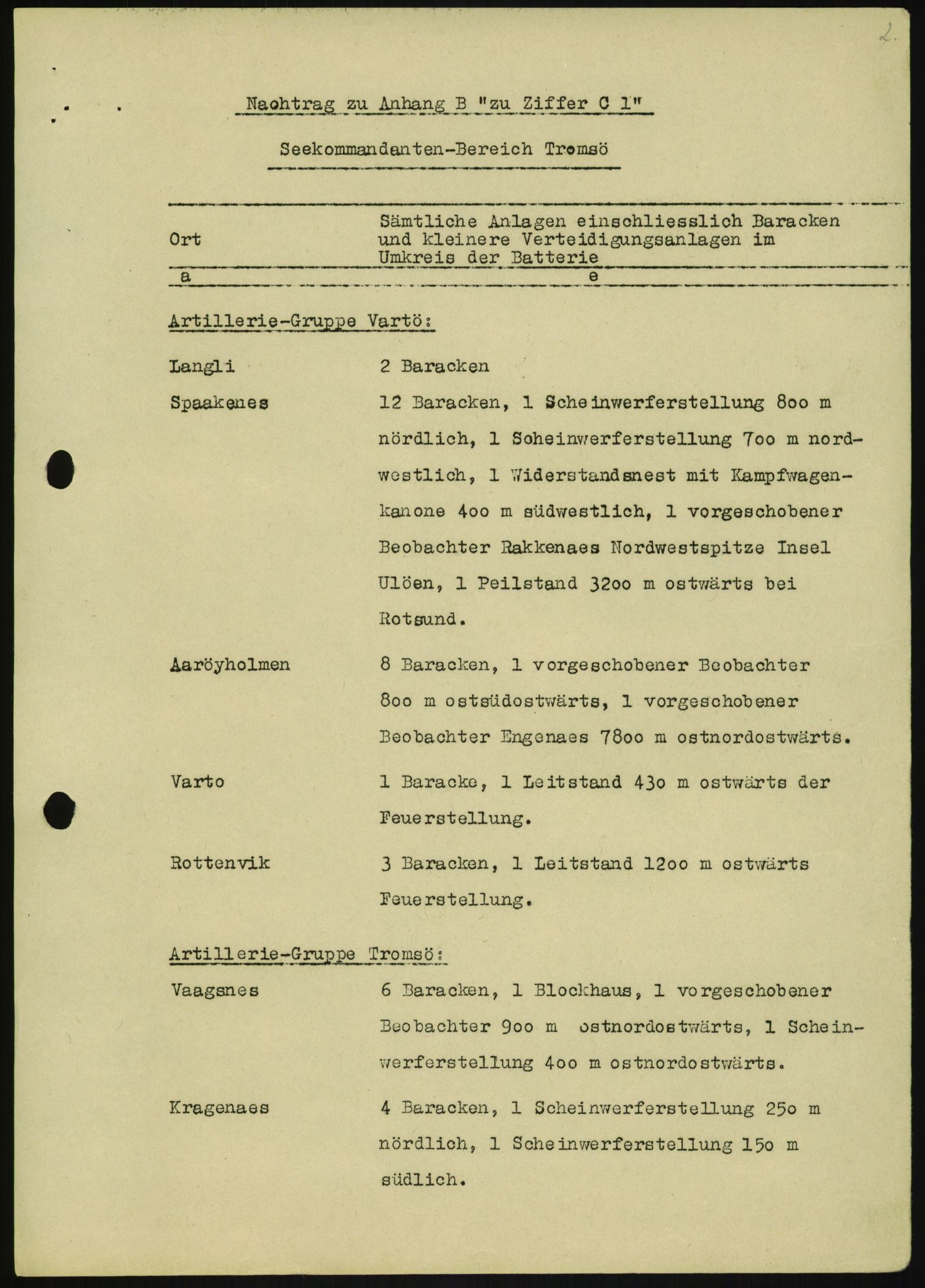 Forsvaret, Generalinspektør og sjefen for Kystartilleriet, AV/RA-RAFA-2045/F/Fa/L0016: Tyske oversiktskarter over festningsanlegg, 1940-1945, p. 13