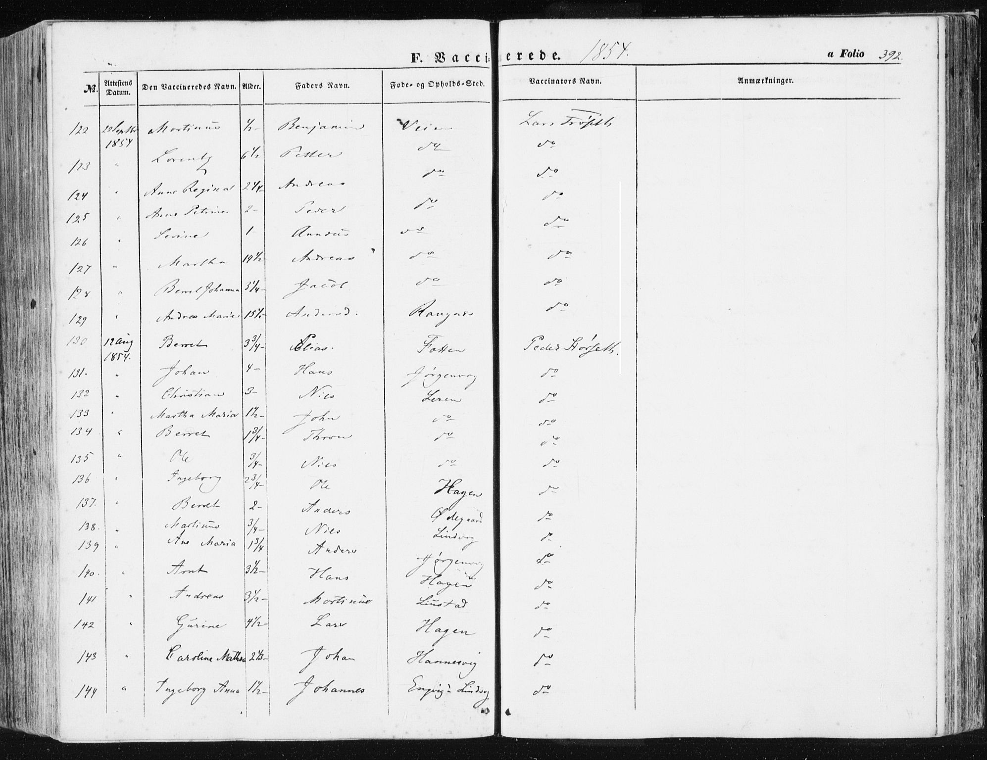 Ministerialprotokoller, klokkerbøker og fødselsregistre - Møre og Romsdal, AV/SAT-A-1454/581/L0937: Parish register (official) no. 581A05, 1853-1872, p. 392