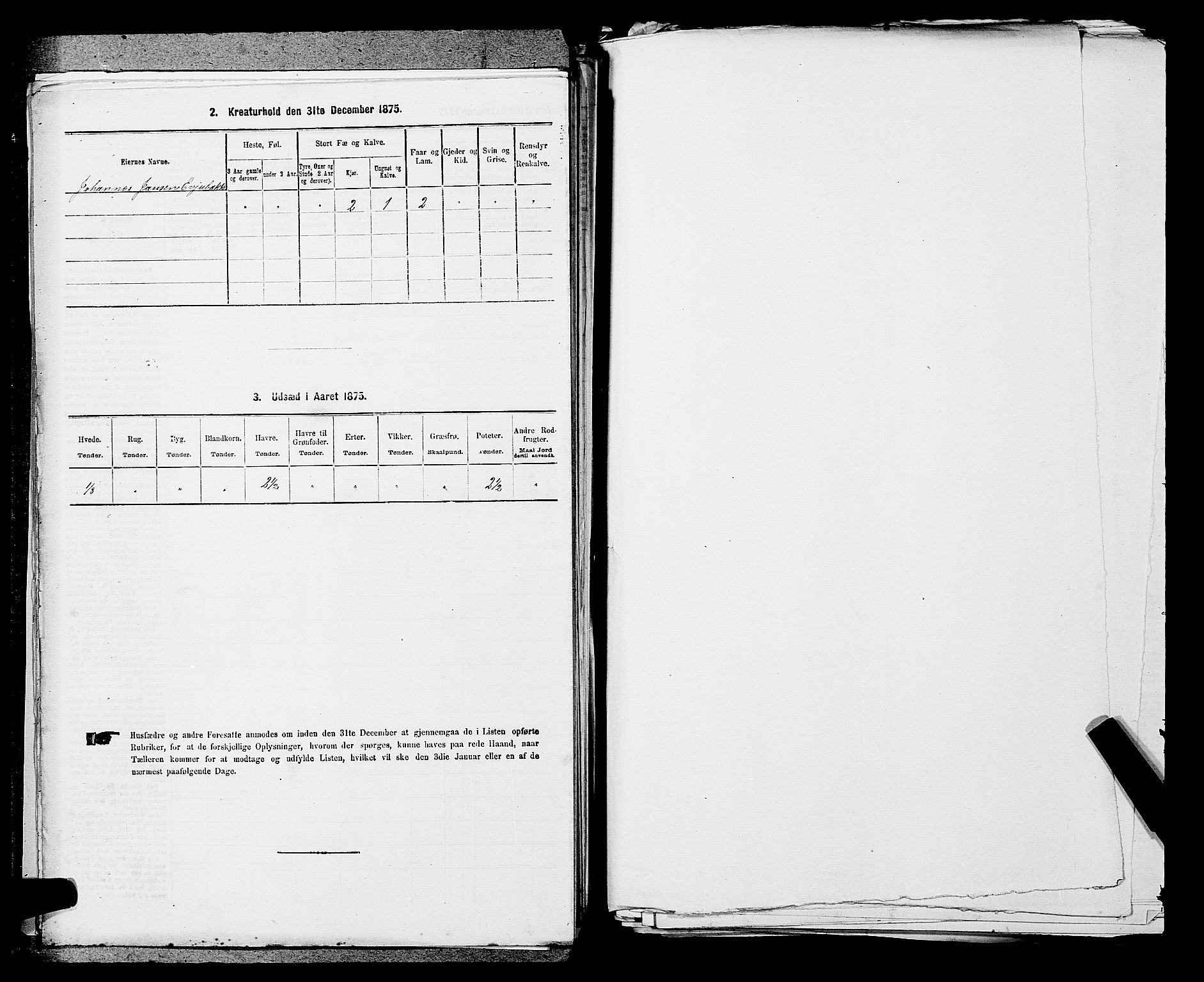 SAKO, 1875 census for 0727P Hedrum, 1875, p. 836