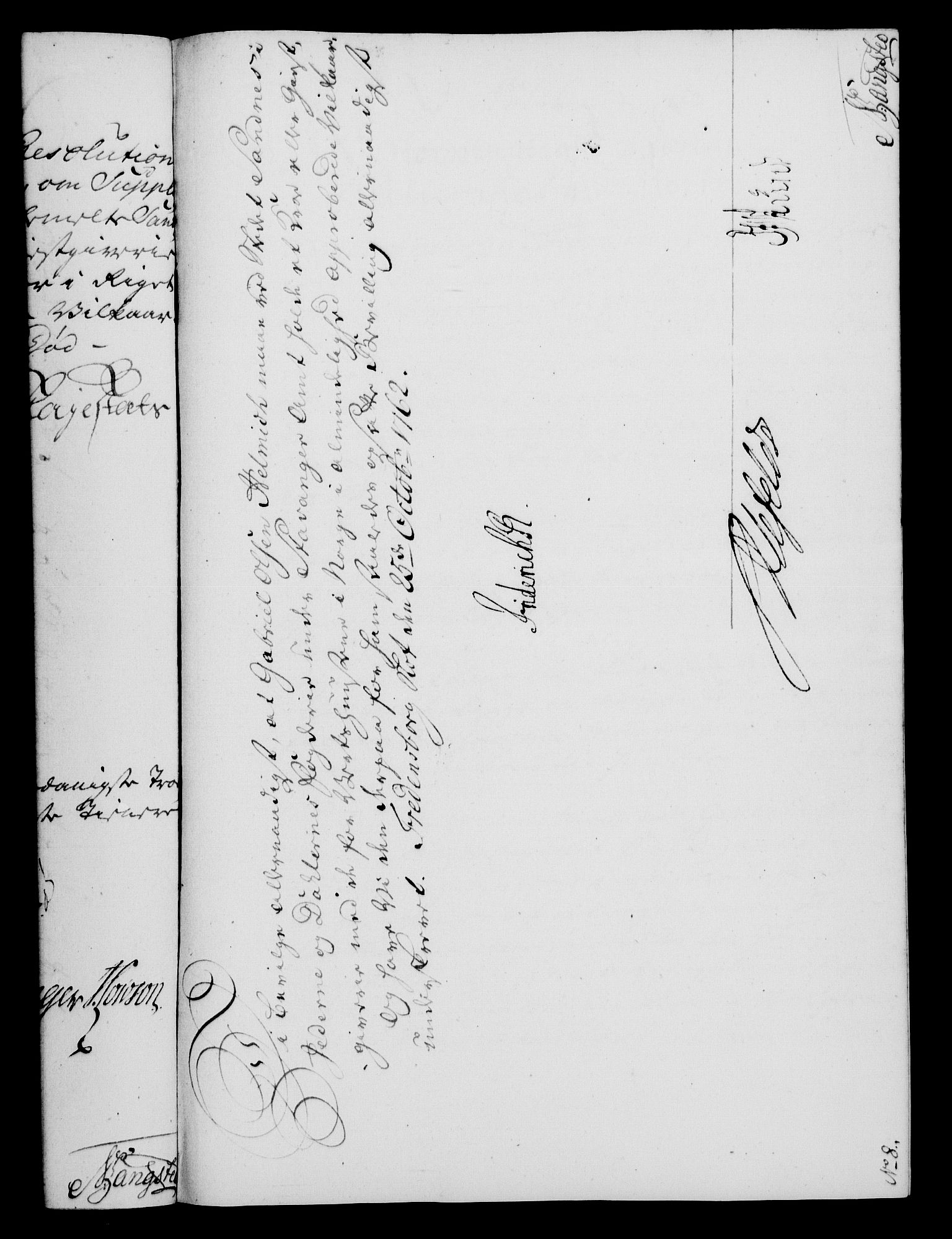 Rentekammeret, Kammerkanselliet, AV/RA-EA-3111/G/Gf/Gfa/L0044: Norsk relasjons- og resolusjonsprotokoll (merket RK 52.44), 1762, p. 470