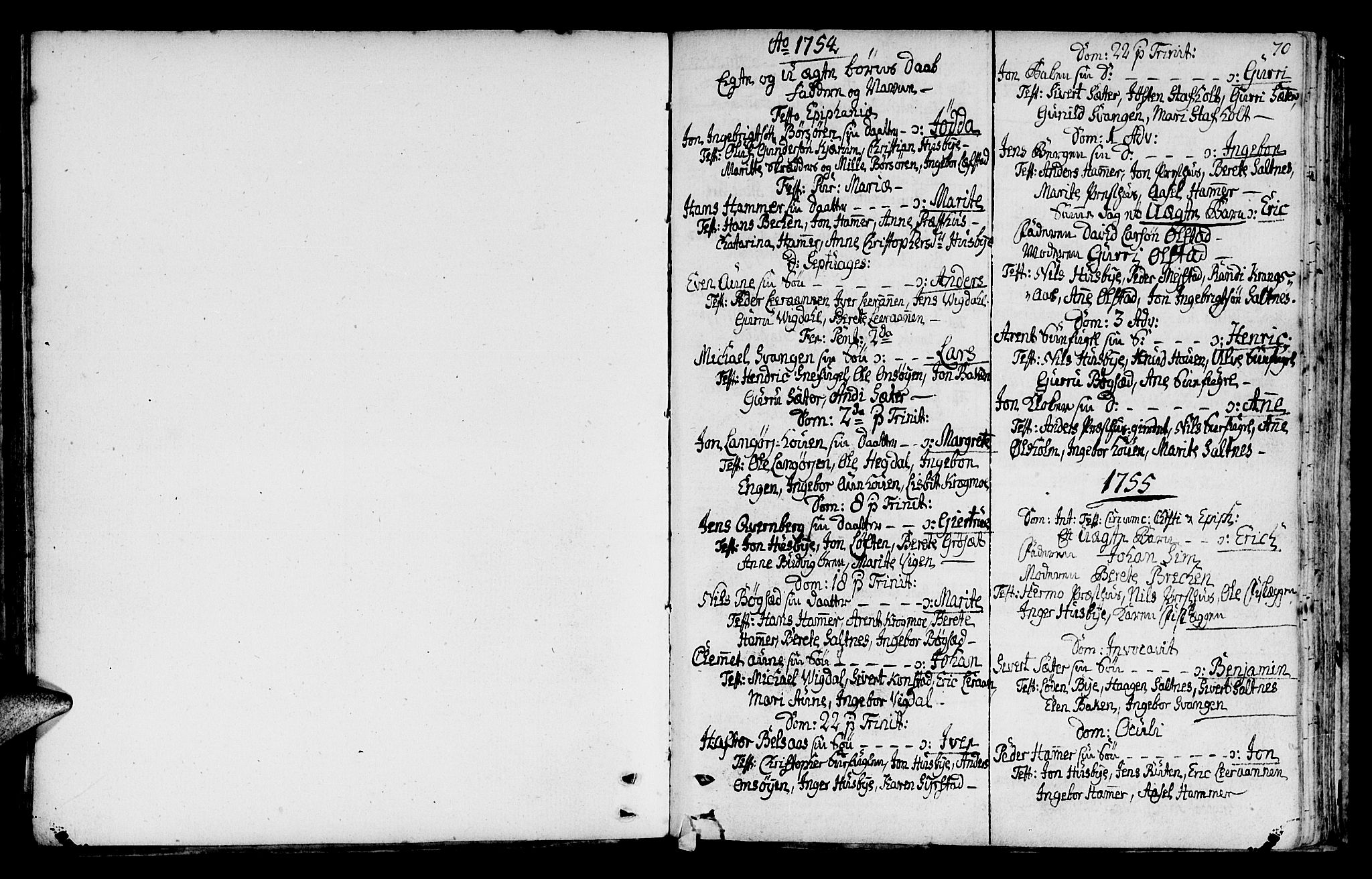 Ministerialprotokoller, klokkerbøker og fødselsregistre - Sør-Trøndelag, SAT/A-1456/666/L0784: Parish register (official) no. 666A02, 1754-1802, p. 70
