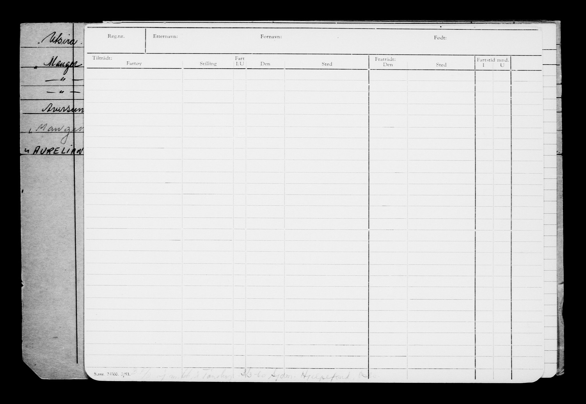 Direktoratet for sjømenn, AV/RA-S-3545/G/Gb/L0038: Hovedkort, 1900-1901, p. 8