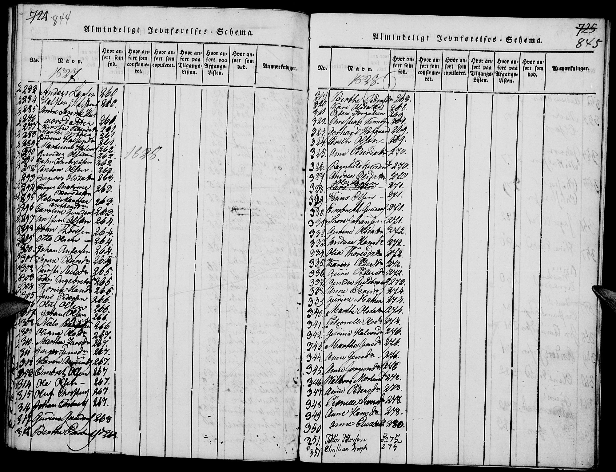 Elverum prestekontor, AV/SAH-PREST-044/H/Ha/Haa/L0007: Parish register (official) no. 7, 1815-1830, p. 844-845