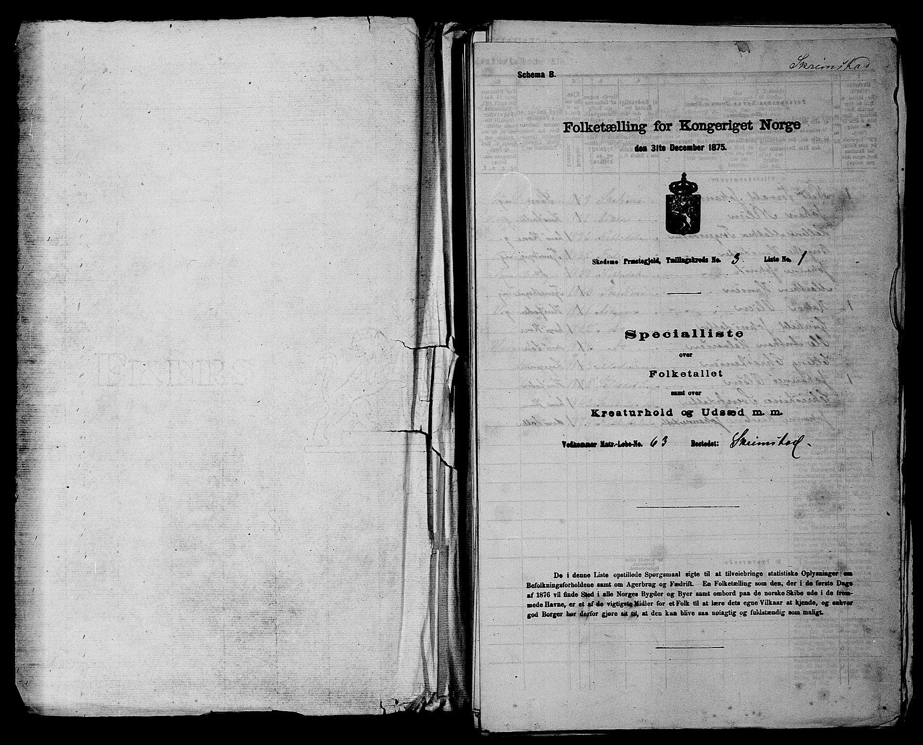 RA, 1875 census for 0231P Skedsmo, 1875, p. 359