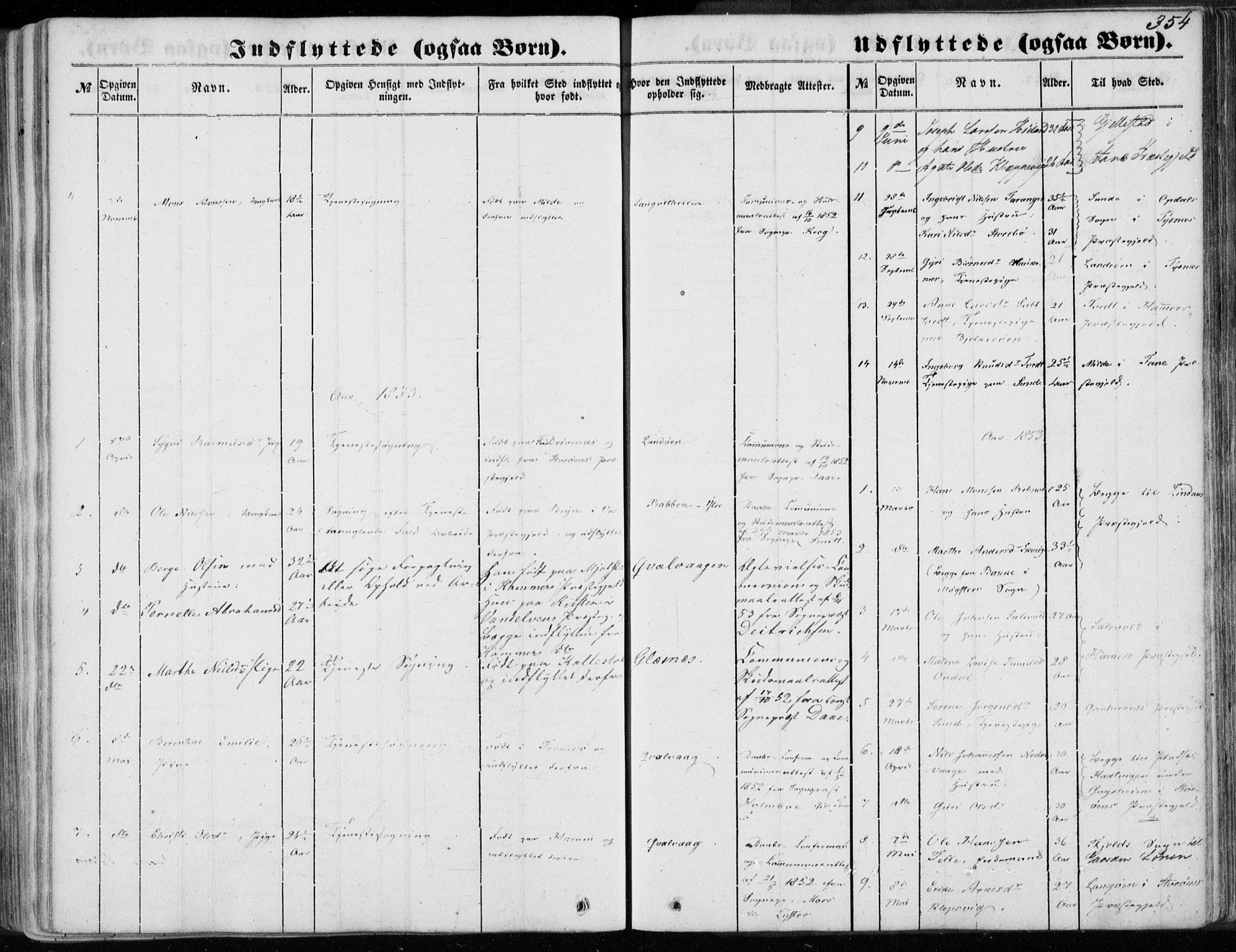 Sund sokneprestembete, AV/SAB-A-99930: Parish register (official) no. A 14, 1850-1866, p. 354