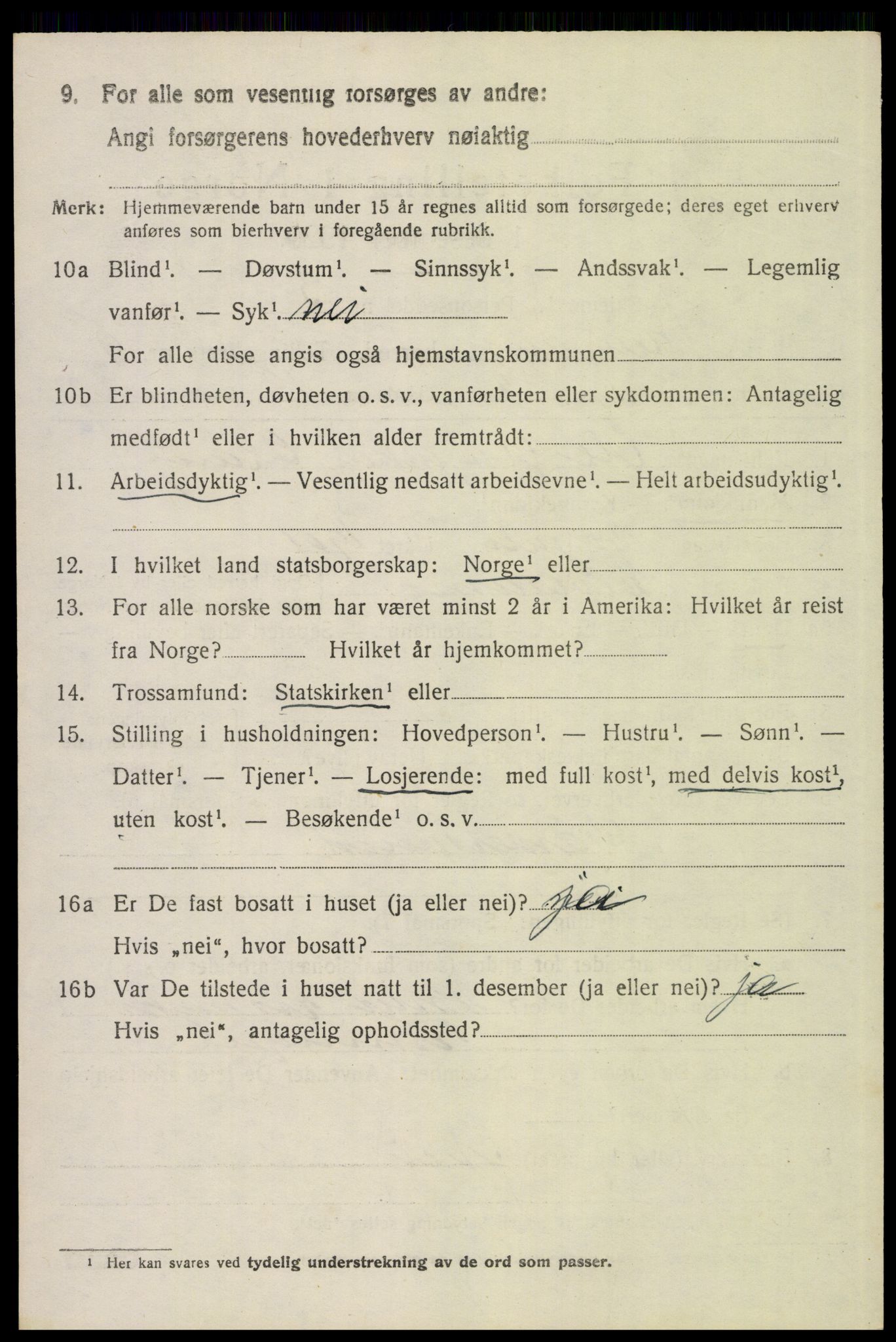 SAH, 1920 census for Elverum, 1920, p. 15573