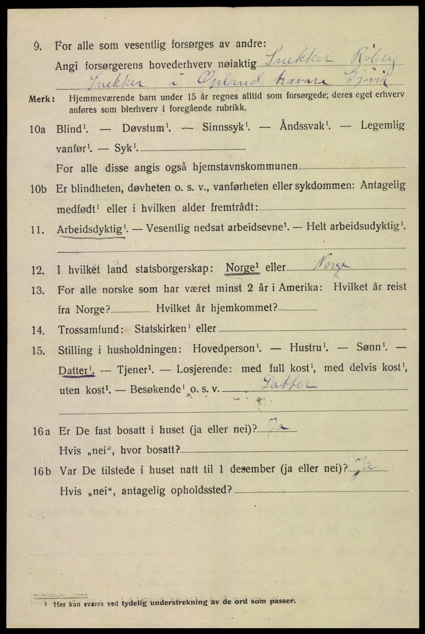 SAH, 1920 census for Gjøvik, 1920, p. 10497