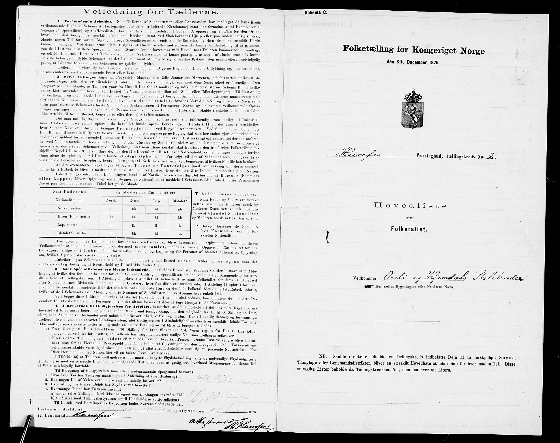 SAK, 1875 census for 0933P Herefoss, 1875, p. 11