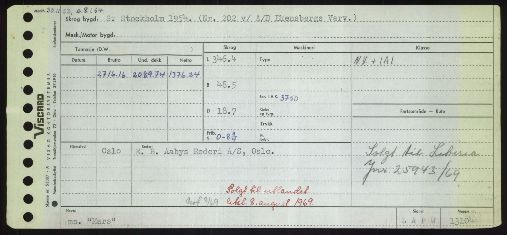 Sjøfartsdirektoratet med forløpere, Skipsmålingen, RA/S-1627/H/Hd/L0024: Fartøy, M-Mim, p. 323