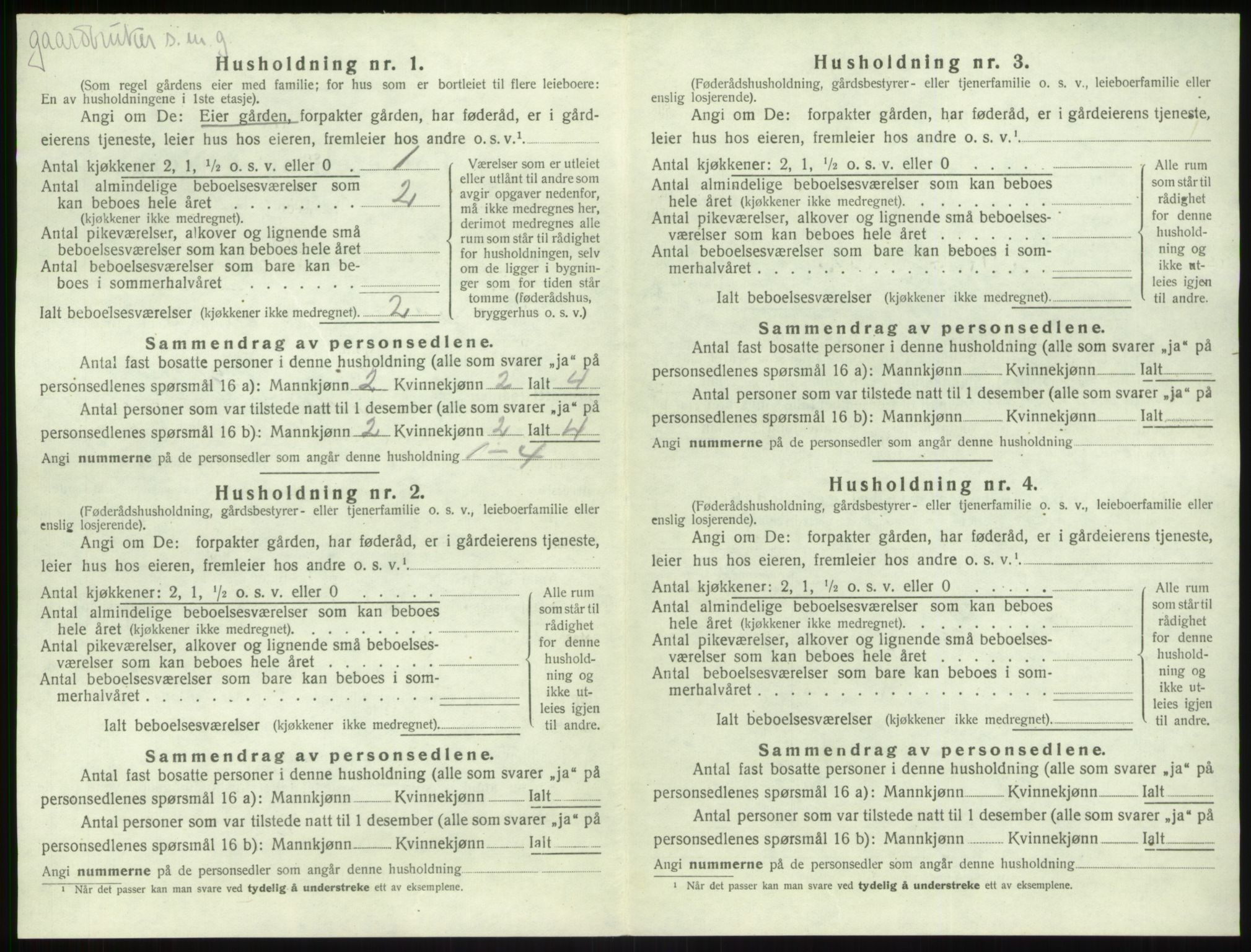 SAB, 1920 census for Kyrkjebø, 1920, p. 679