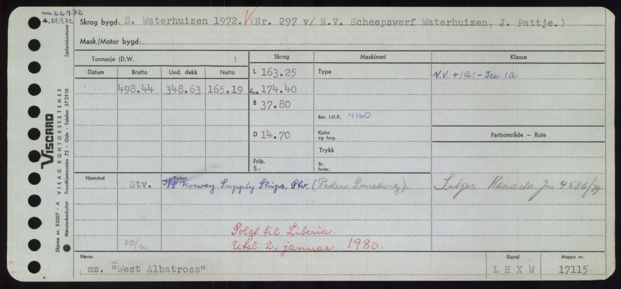 Sjøfartsdirektoratet med forløpere, Skipsmålingen, RA/S-1627/H/Hd/L0041: Fartøy, Vi-Ås, p. 255