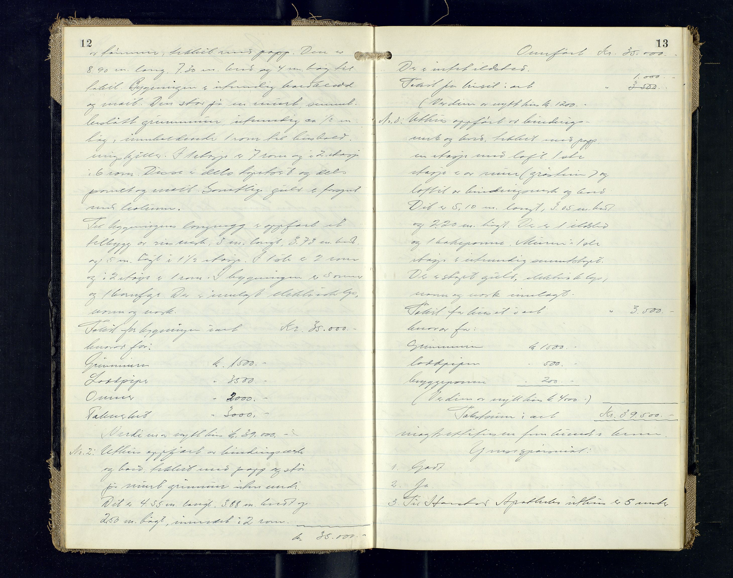 Harstad lensmannskontor, AV/SATØ-SATØ-10/F/Fr/Fra/L0625: Branntakstprotokoll, 1946-1948, p. 12-13