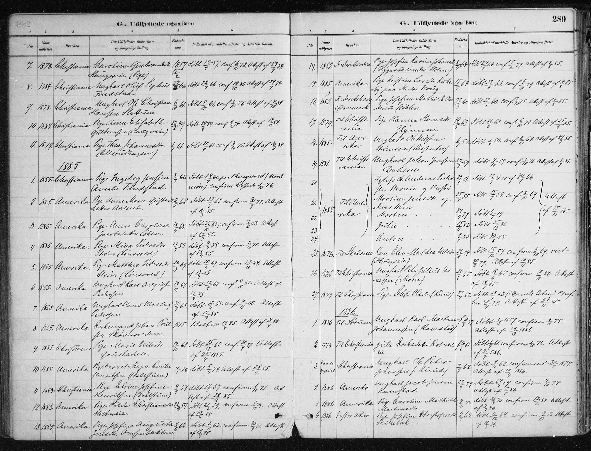 Nittedal prestekontor Kirkebøker, SAO/A-10365a/F/Fa/L0007: Parish register (official) no. I 7, 1879-1901, p. 289