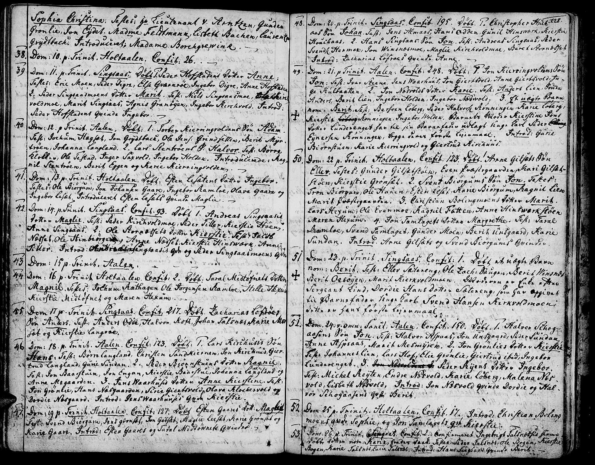 Ministerialprotokoller, klokkerbøker og fødselsregistre - Sør-Trøndelag, SAT/A-1456/685/L0952: Parish register (official) no. 685A01, 1745-1804, p. 128