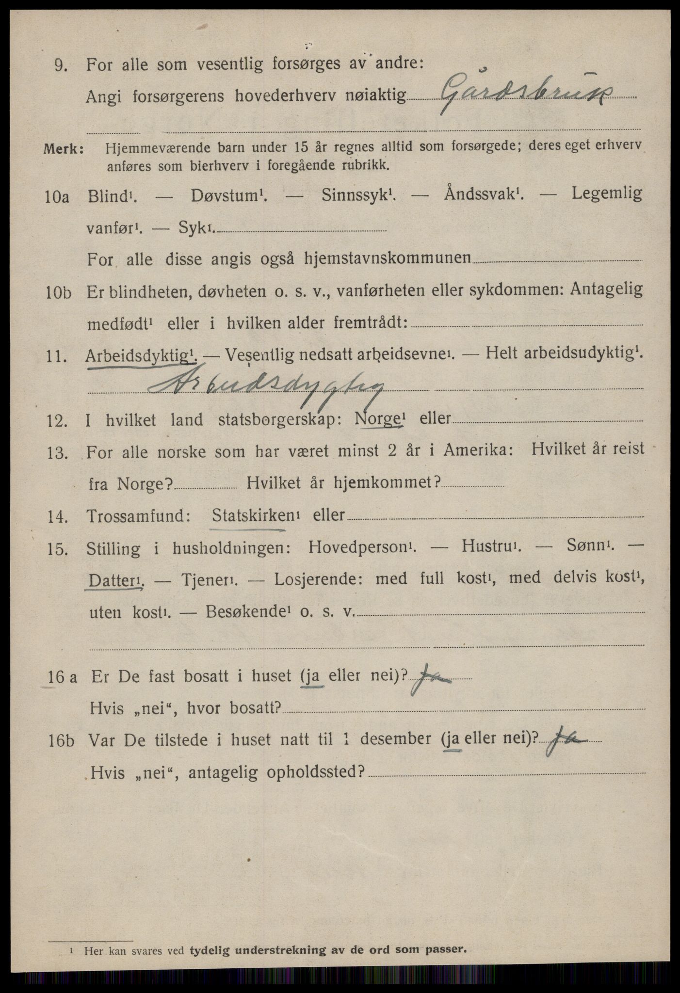 SAT, 1920 census for Åsskard, 1920, p. 318