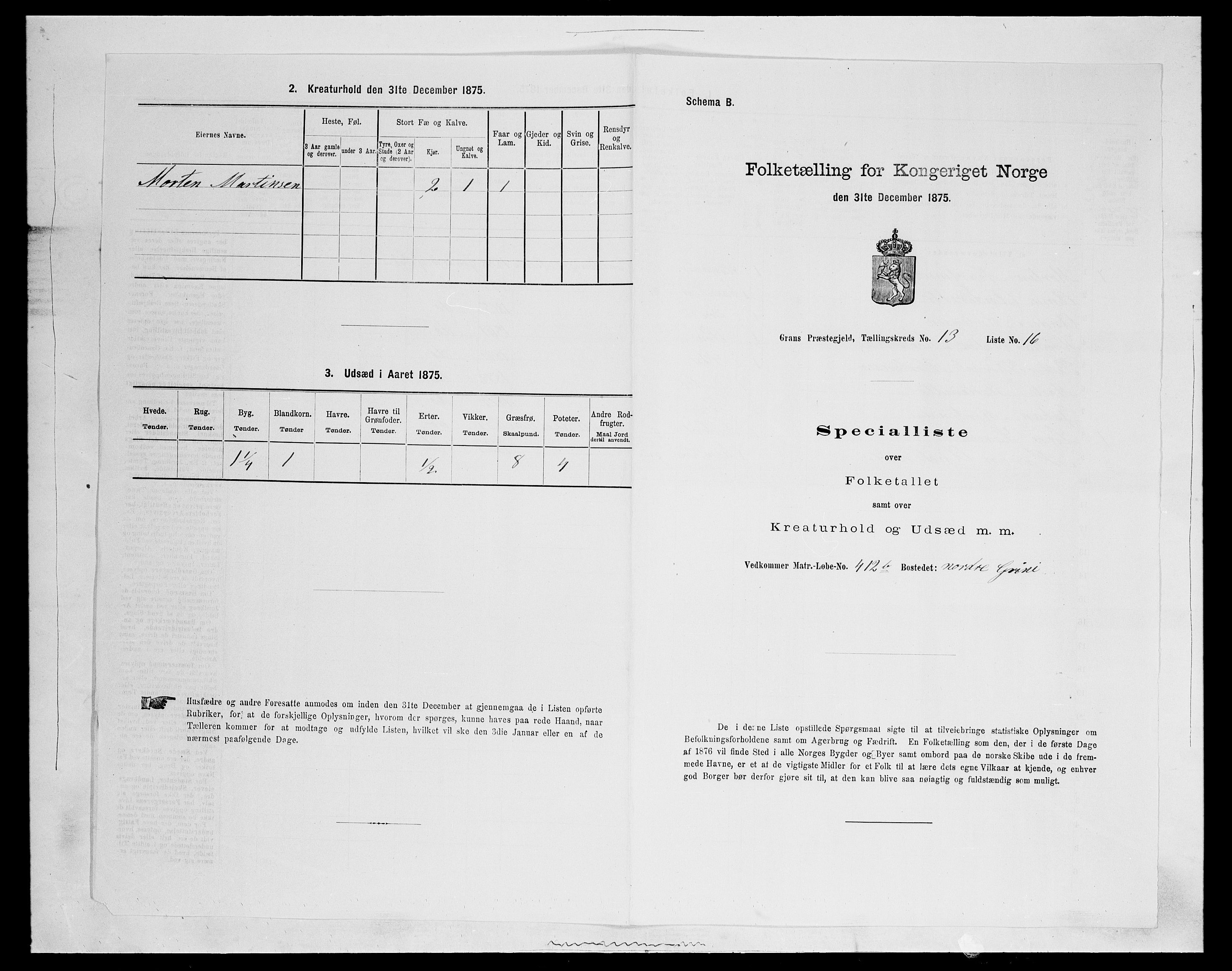 SAH, 1875 census for 0534P Gran, 1875, p. 2402