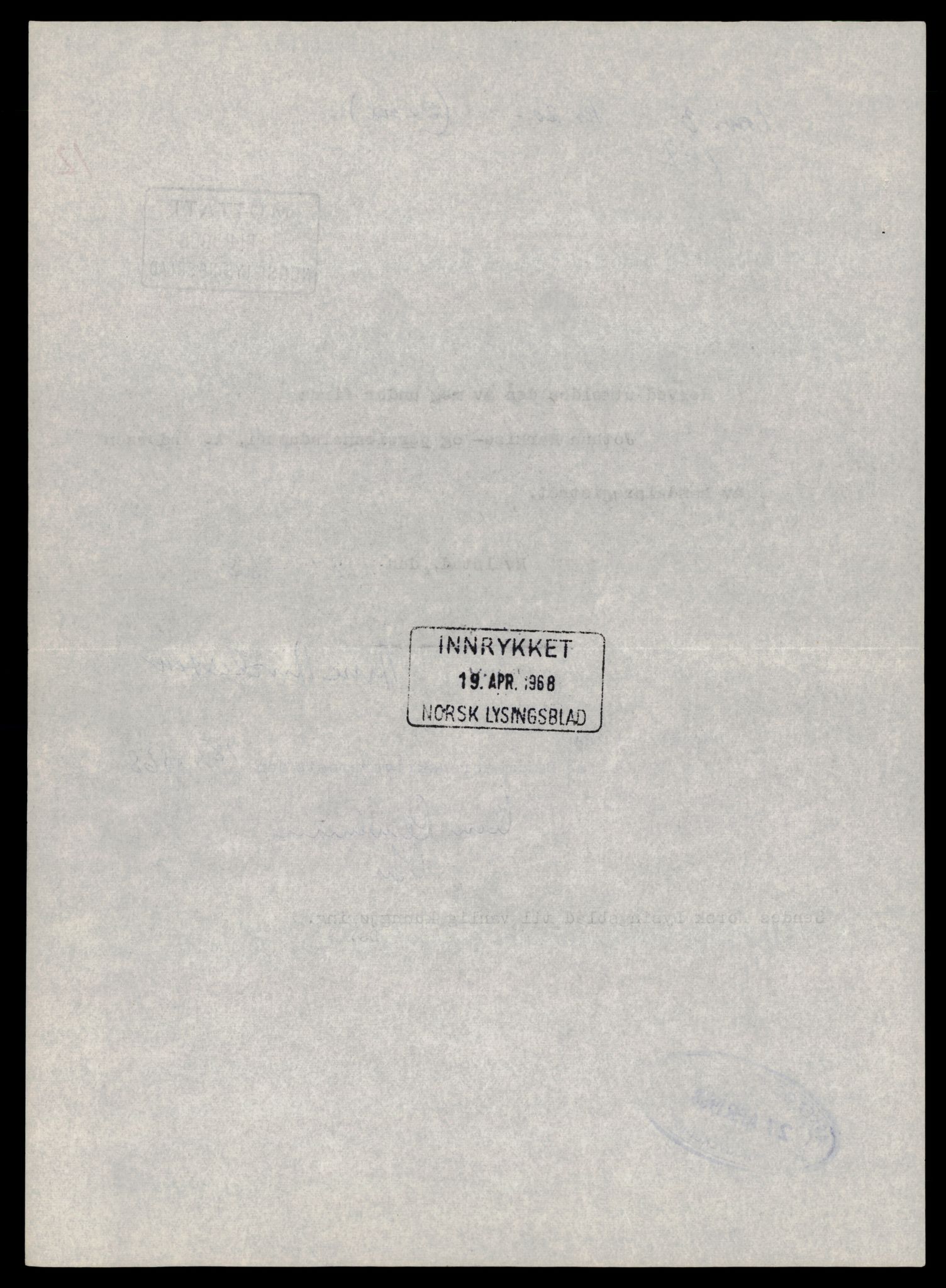 Asker og Bærum tingrett, AV/SAT-A-10379/K/Kb/Kba/L0094: Enkeltmannsforetak, aksjeselskap og andelslag i Asker og Vestre Bærum 1/1968 - 173/1969, 1968-1969, p. 12