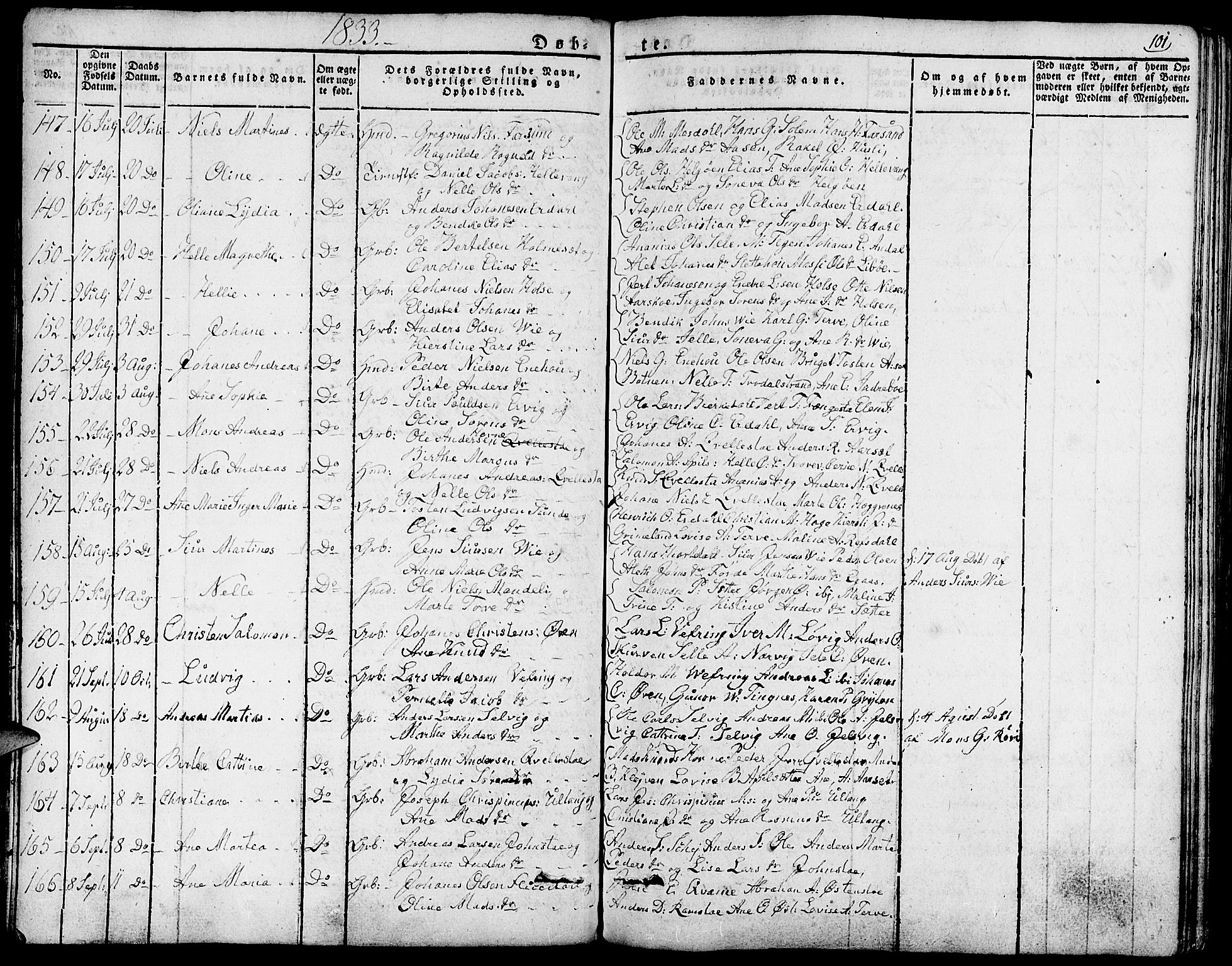 Førde sokneprestembete, SAB/A-79901/H/Haa/Haaa/L0006: Parish register (official) no. A 6, 1821-1842, p. 101
