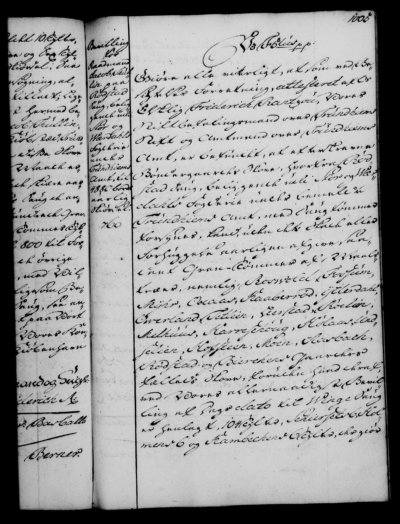 Rentekammeret, Kammerkanselliet, AV/RA-EA-3111/G/Gg/Gga/L0006: Norsk ekspedisjonsprotokoll med register (merket RK 53.6), 1749-1759, p. 1005