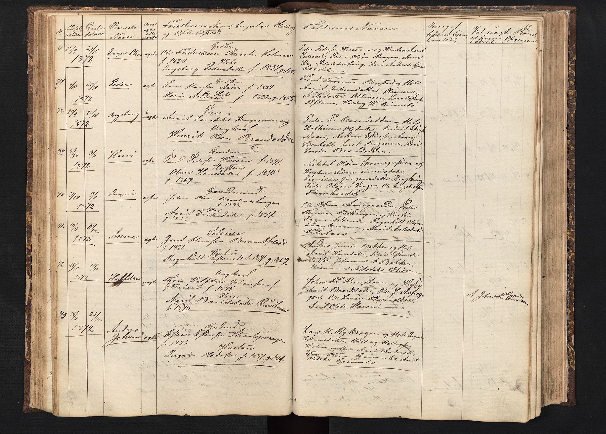 Alvdal prestekontor, SAH/PREST-060/H/Ha/Hab/L0001: Parish register (copy) no. 1, 1857-1893, p. 63