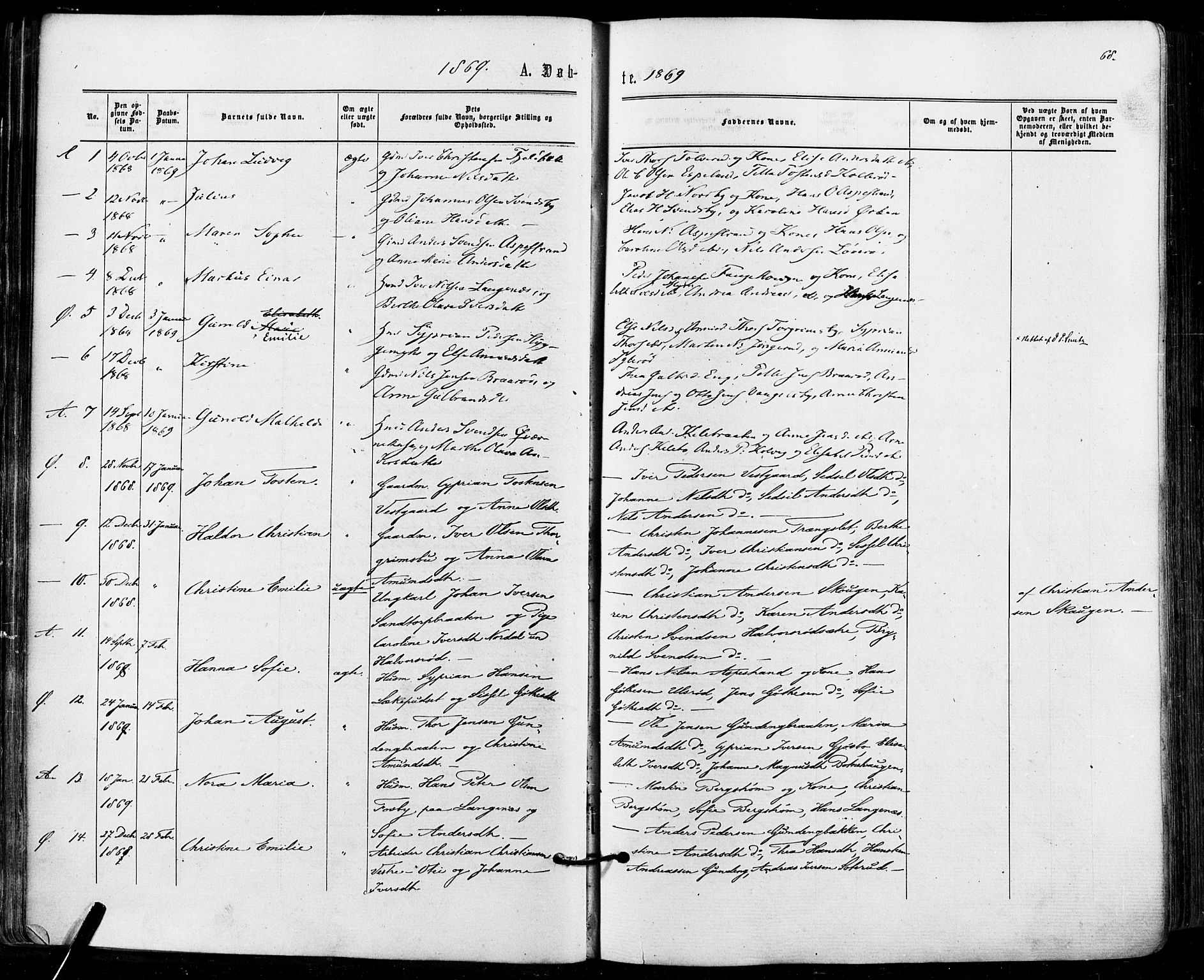 Aremark prestekontor Kirkebøker, SAO/A-10899/F/Fc/L0004: Parish register (official) no. III 4, 1866-1877, p. 67-68