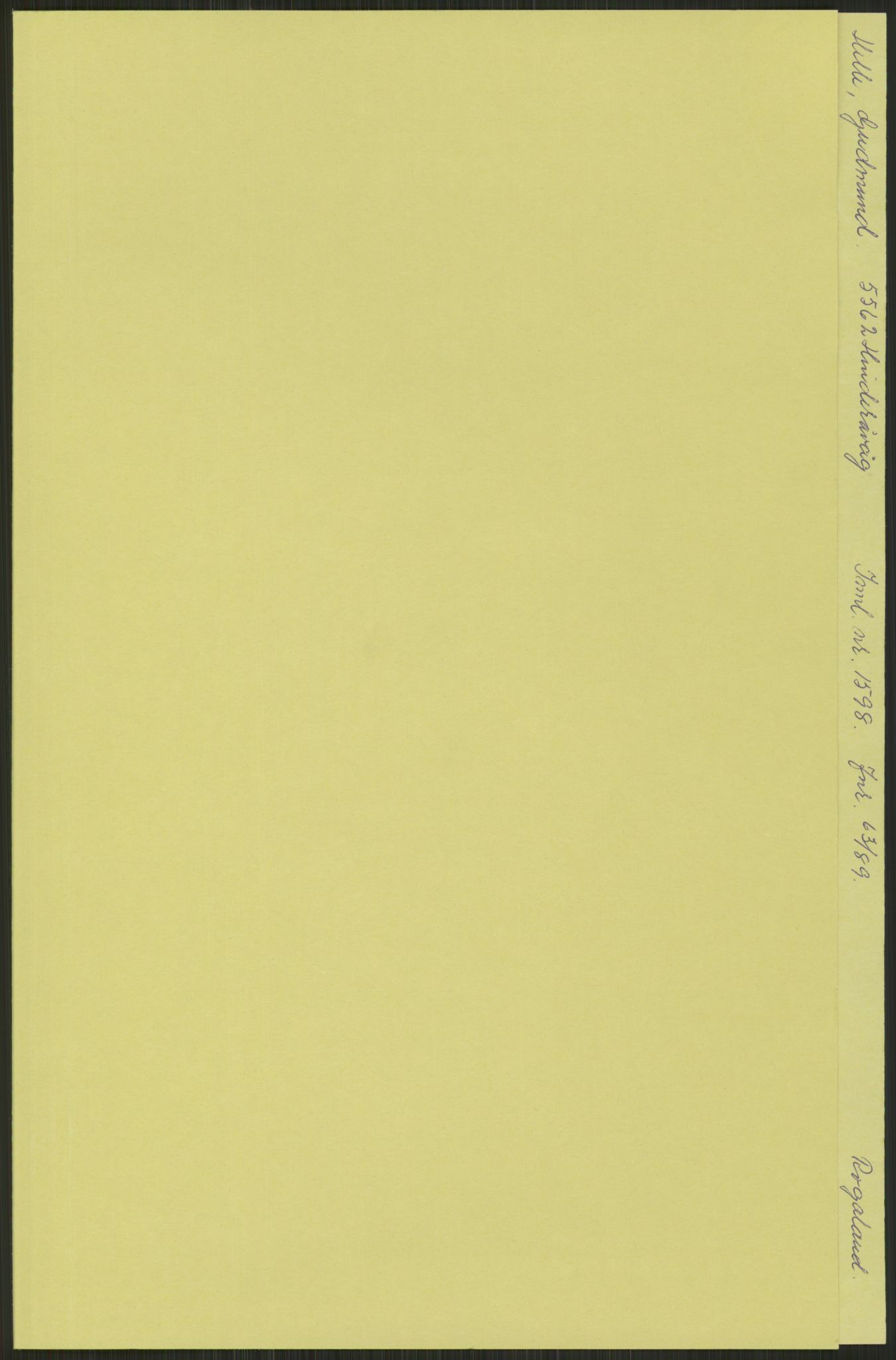 Samlinger til kildeutgivelse, Amerikabrevene, RA/EA-4057/F/L0029: Innlån fra Rogaland: Helle - Tysvær, 1838-1914, p. 1