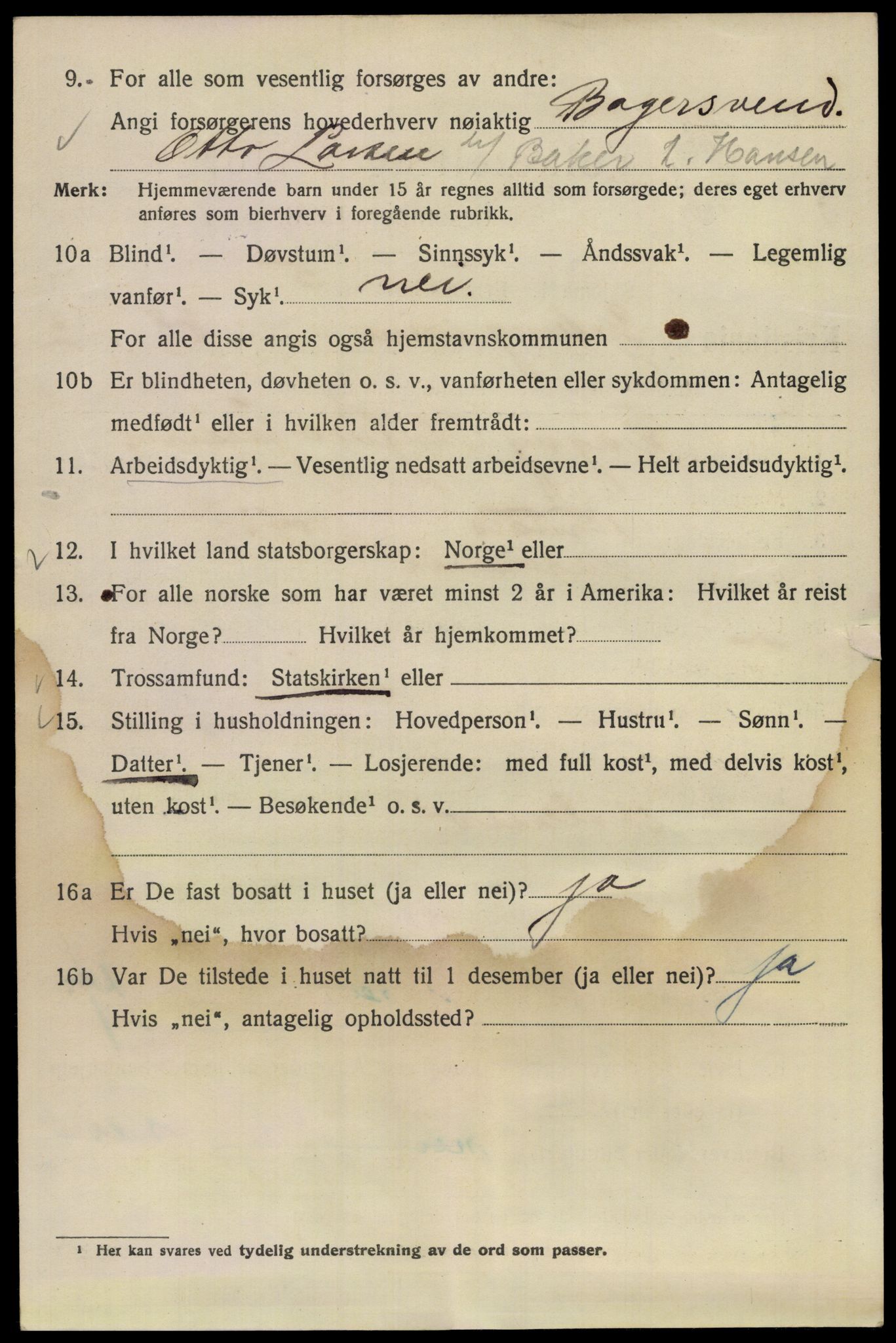 SAO, 1920 census for Kristiania, 1920, p. 250106