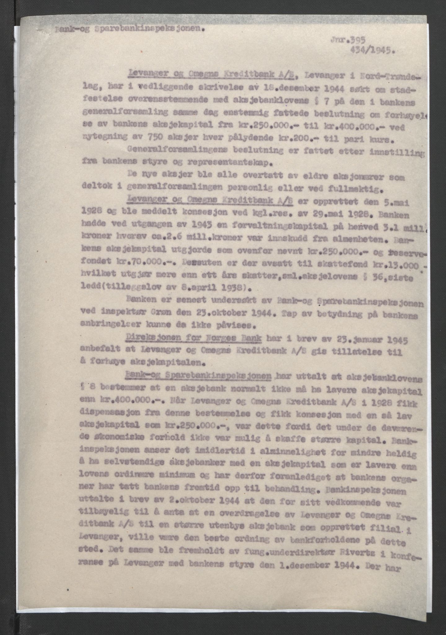 NS-administrasjonen 1940-1945 (Statsrådsekretariatet, de kommisariske statsråder mm), AV/RA-S-4279/D/Db/L0090: Foredrag til vedtak utenfor ministermøte, 1942-1945, p. 615