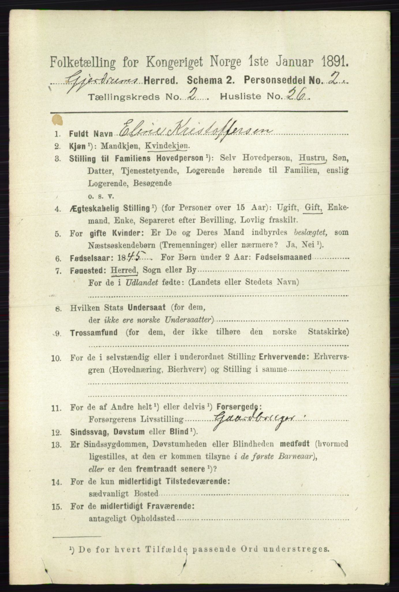 RA, 1891 census for 0234 Gjerdrum, 1891, p. 729