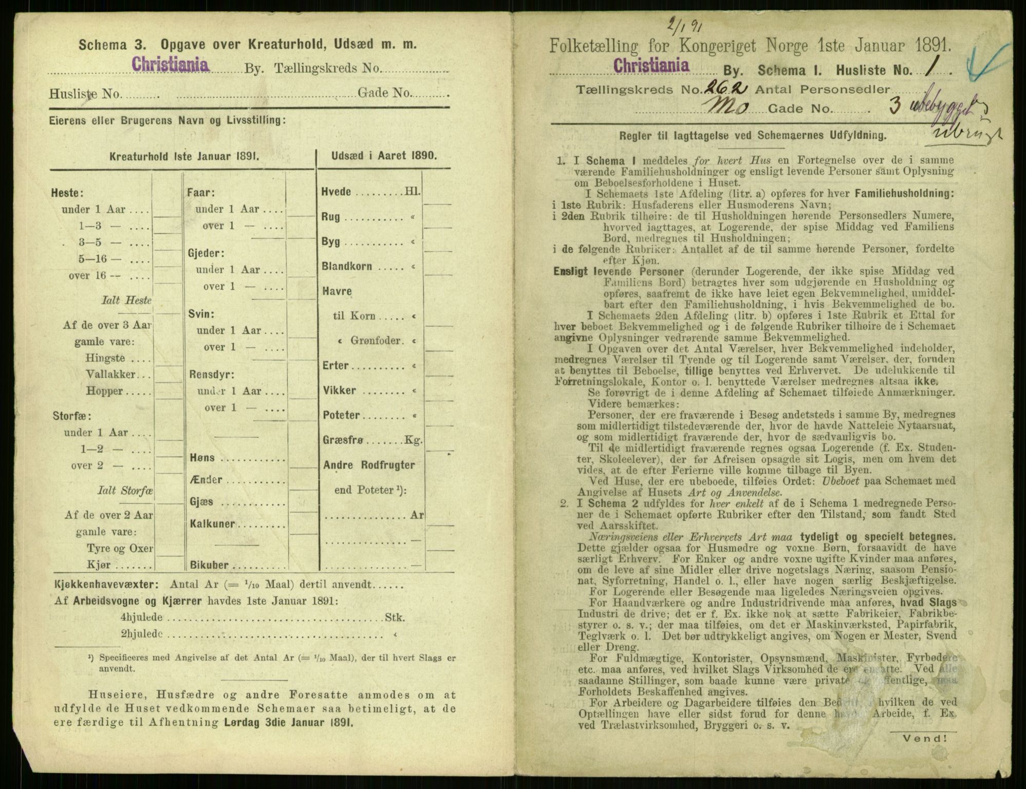 RA, 1891 census for 0301 Kristiania, 1891, p. 159010