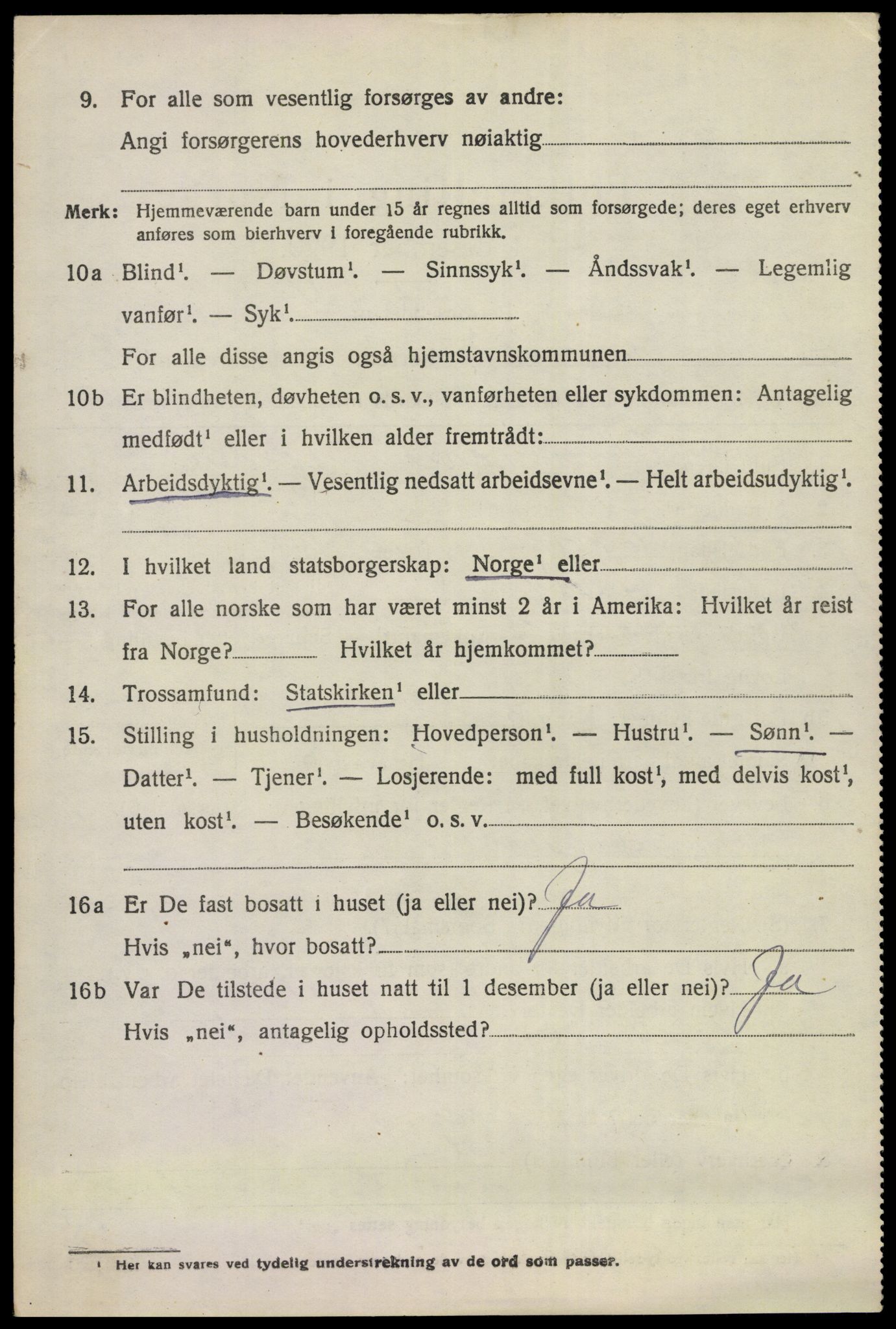 SAKO, 1920 census for Ådal, 1920, p. 5327