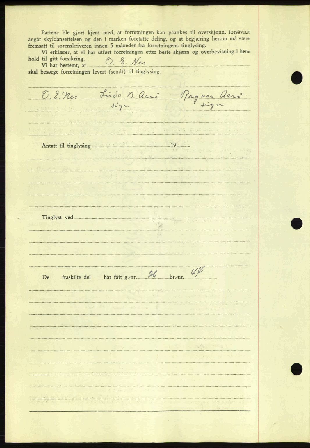 Romsdal sorenskriveri, AV/SAT-A-4149/1/2/2C: Mortgage book no. A14, 1943-1943, Diary no: : 1478/1943