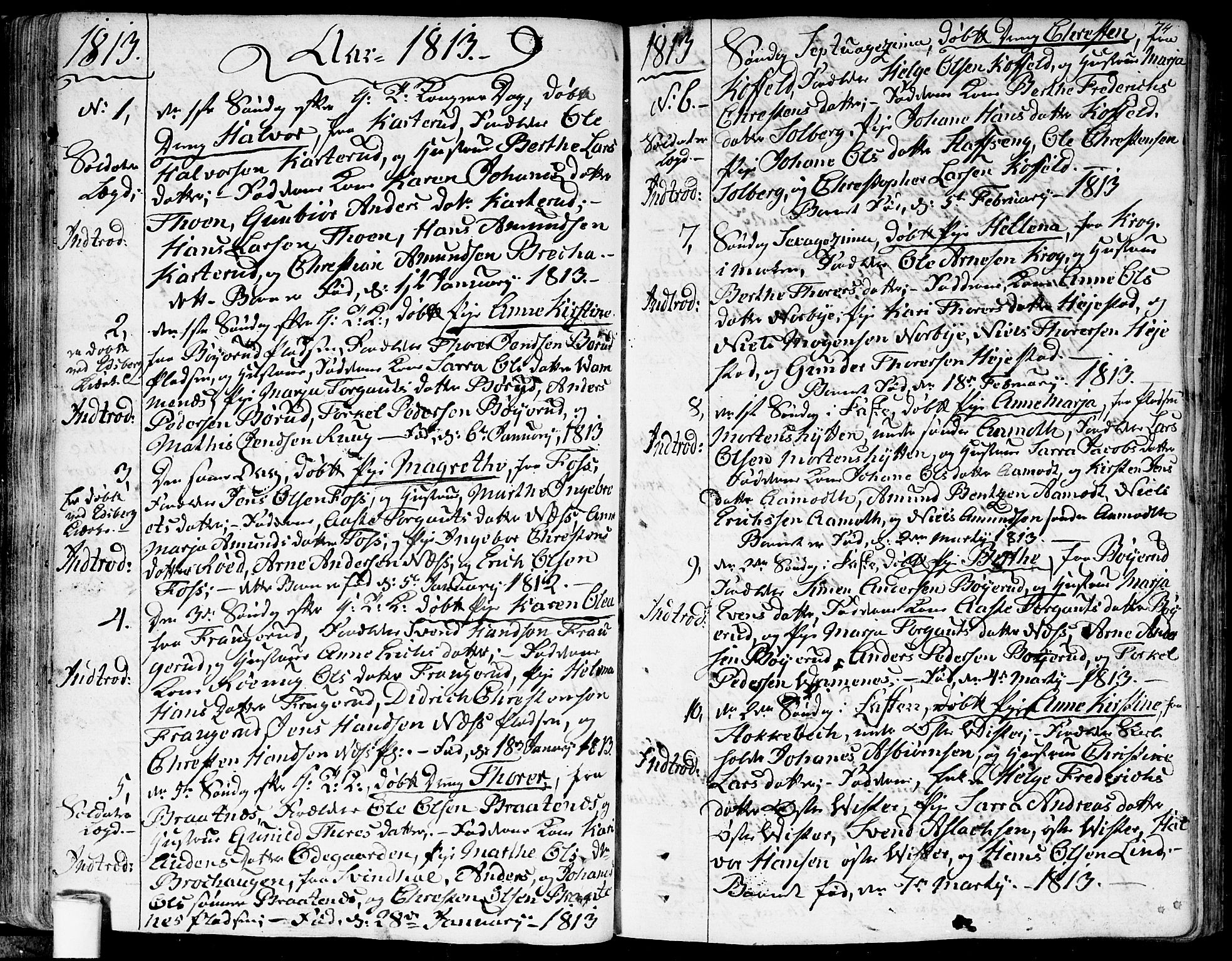 Skiptvet prestekontor Kirkebøker, AV/SAO-A-20009/F/Fa/L0004: Parish register (official) no. 4, 1794-1814, p. 74