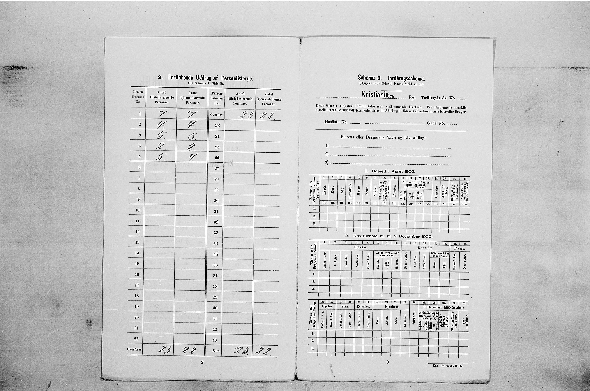 SAO, 1900 census for Kristiania, 1900, p. 59084