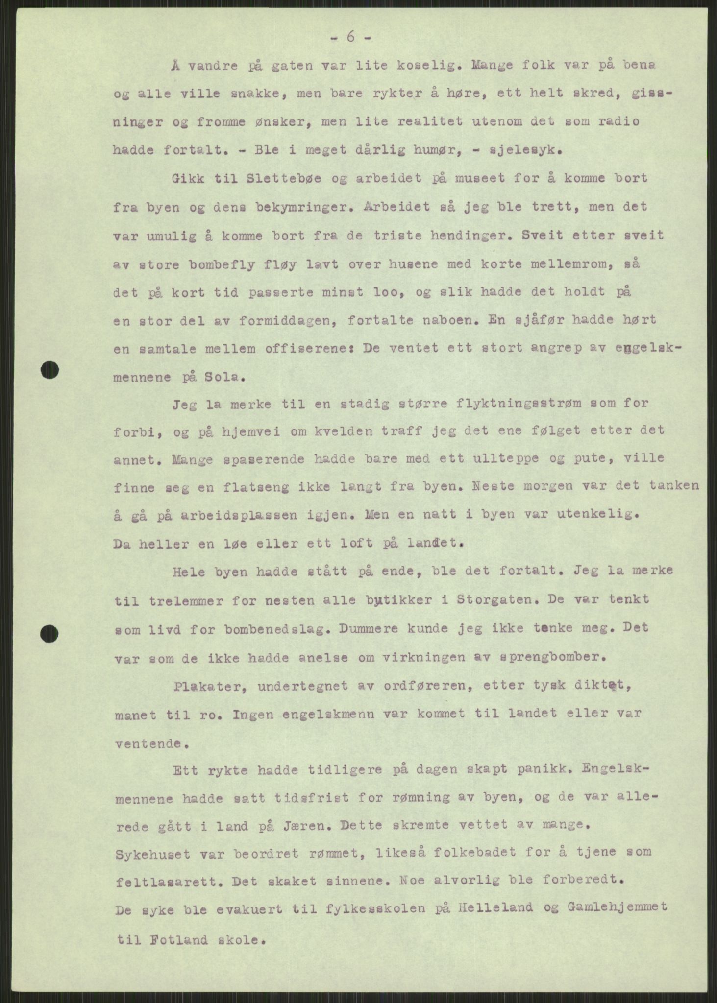 Forsvaret, Forsvarets krigshistoriske avdeling, AV/RA-RAFA-2017/Y/Ya/L0015: II-C-11-31 - Fylkesmenn.  Rapporter om krigsbegivenhetene 1940., 1940, p. 56