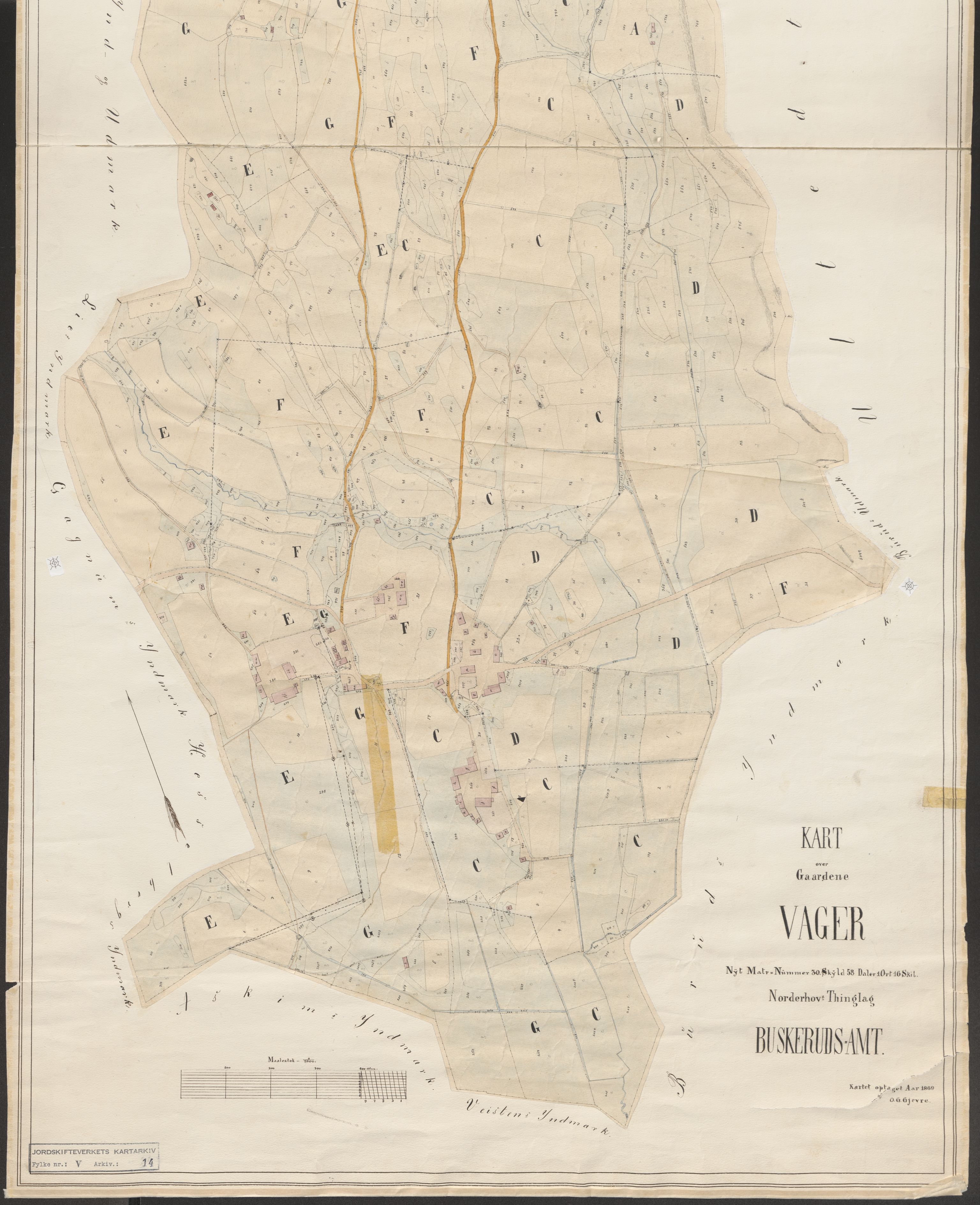 Jordskifteverkets kartarkiv, AV/RA-S-3929/T, 1859-1988, p. 44