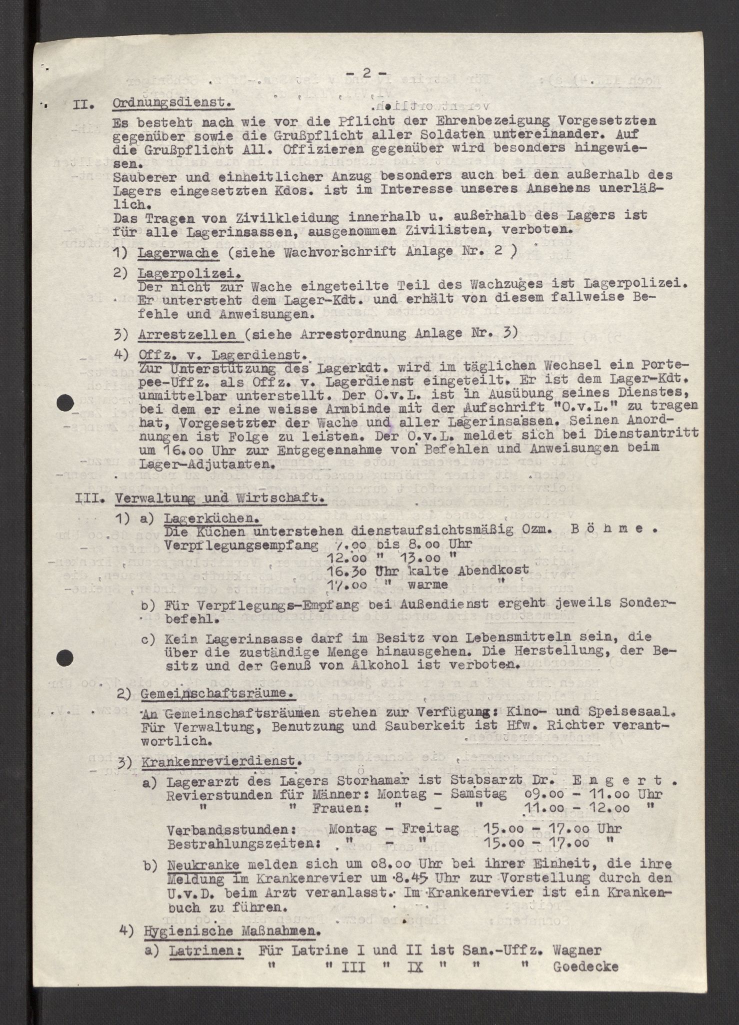 Deutscher Oberbefehlshaber Norwegen (DOBN), AV/RA-RAFA-2197/D/Dja/L0070/0001: DBO Abt. 1a / Lagerordnungen, 1946