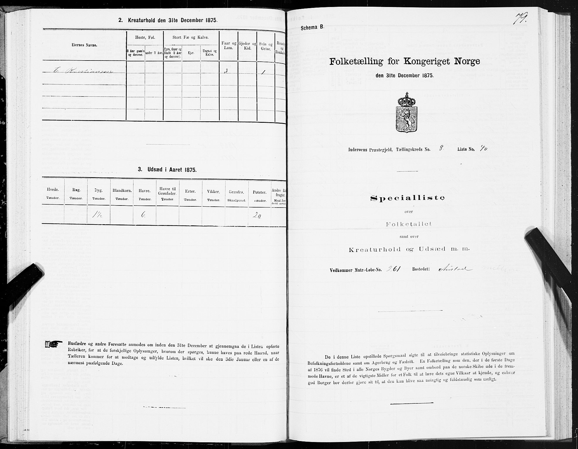 SAT, 1875 census for 1729P Inderøy, 1875, p. 5079