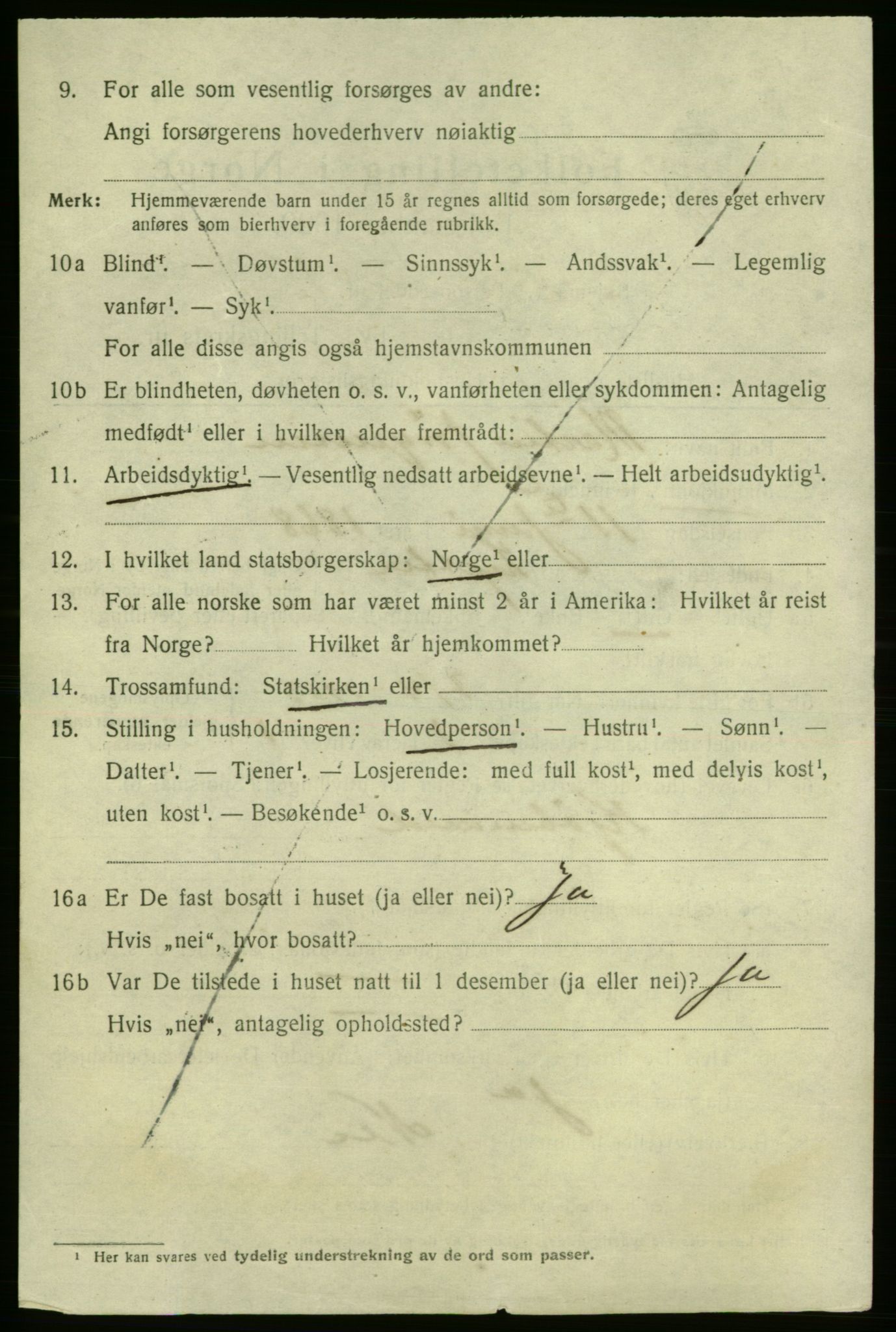 SAO, 1920 census for Fredrikshald, 1920, p. 18722