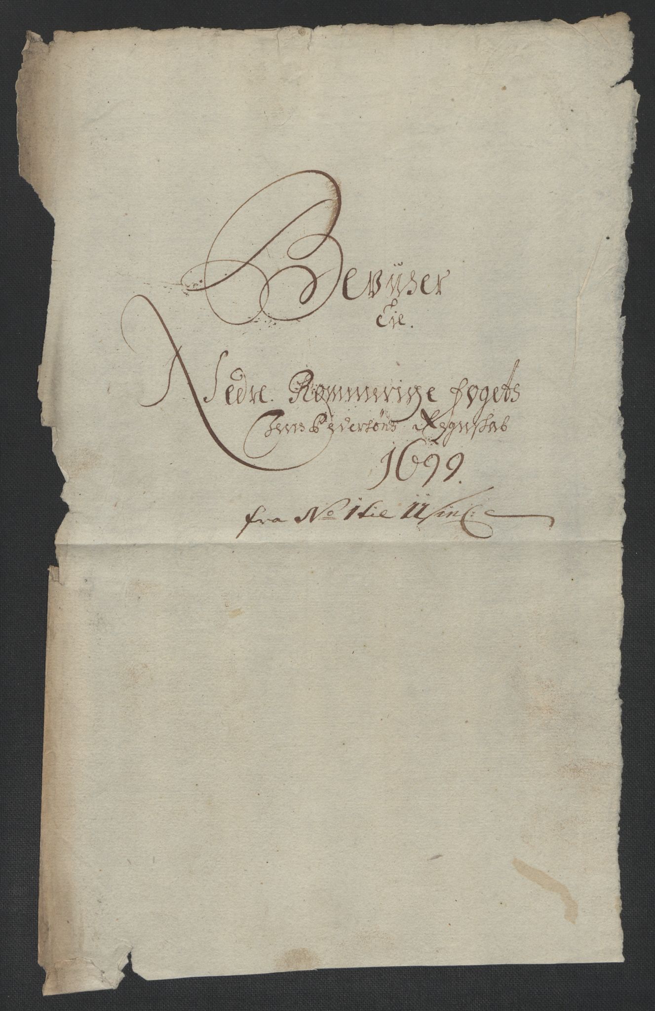 Rentekammeret inntil 1814, Reviderte regnskaper, Fogderegnskap, RA/EA-4092/R11/L0582: Fogderegnskap Nedre Romerike, 1699, p. 18